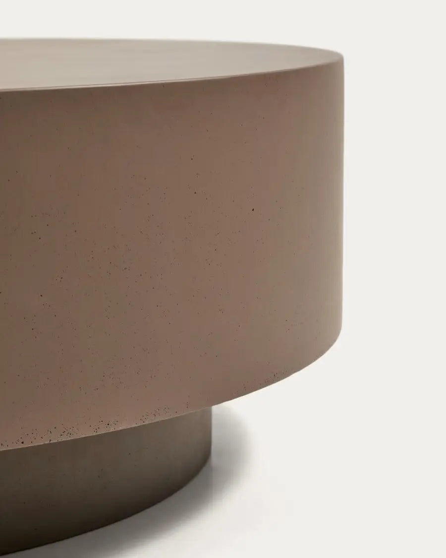 Stolik kawowy GARBET brązowy cement – Kave Home
