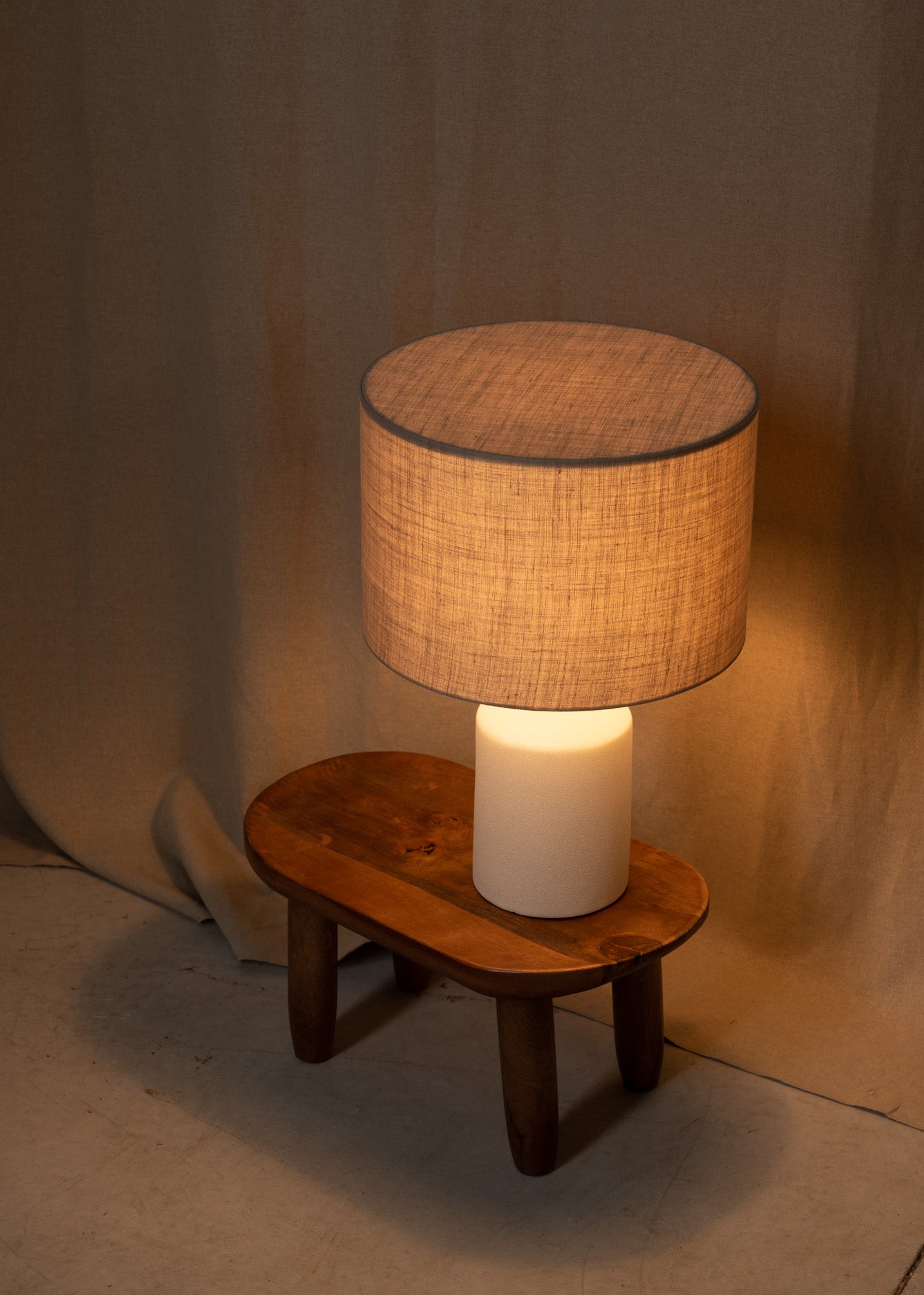 Ceramic Table Lamp JOSEF Ecru