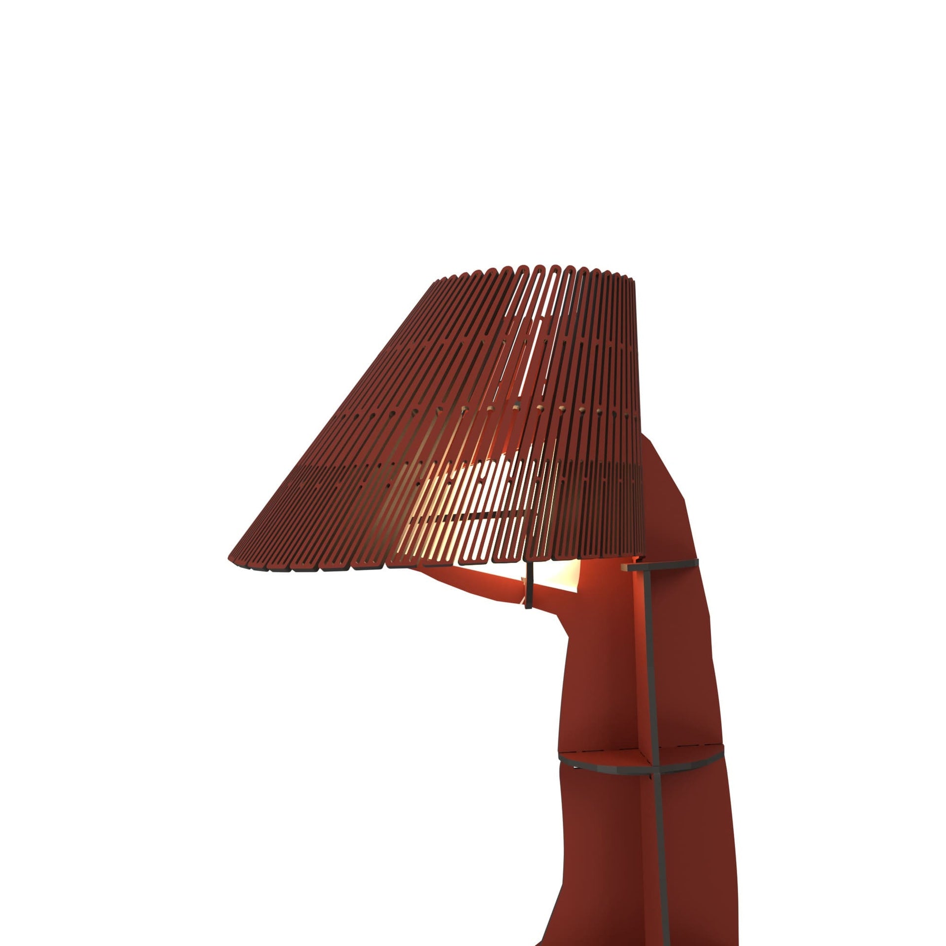 Lampe JUNON Ziegelrot