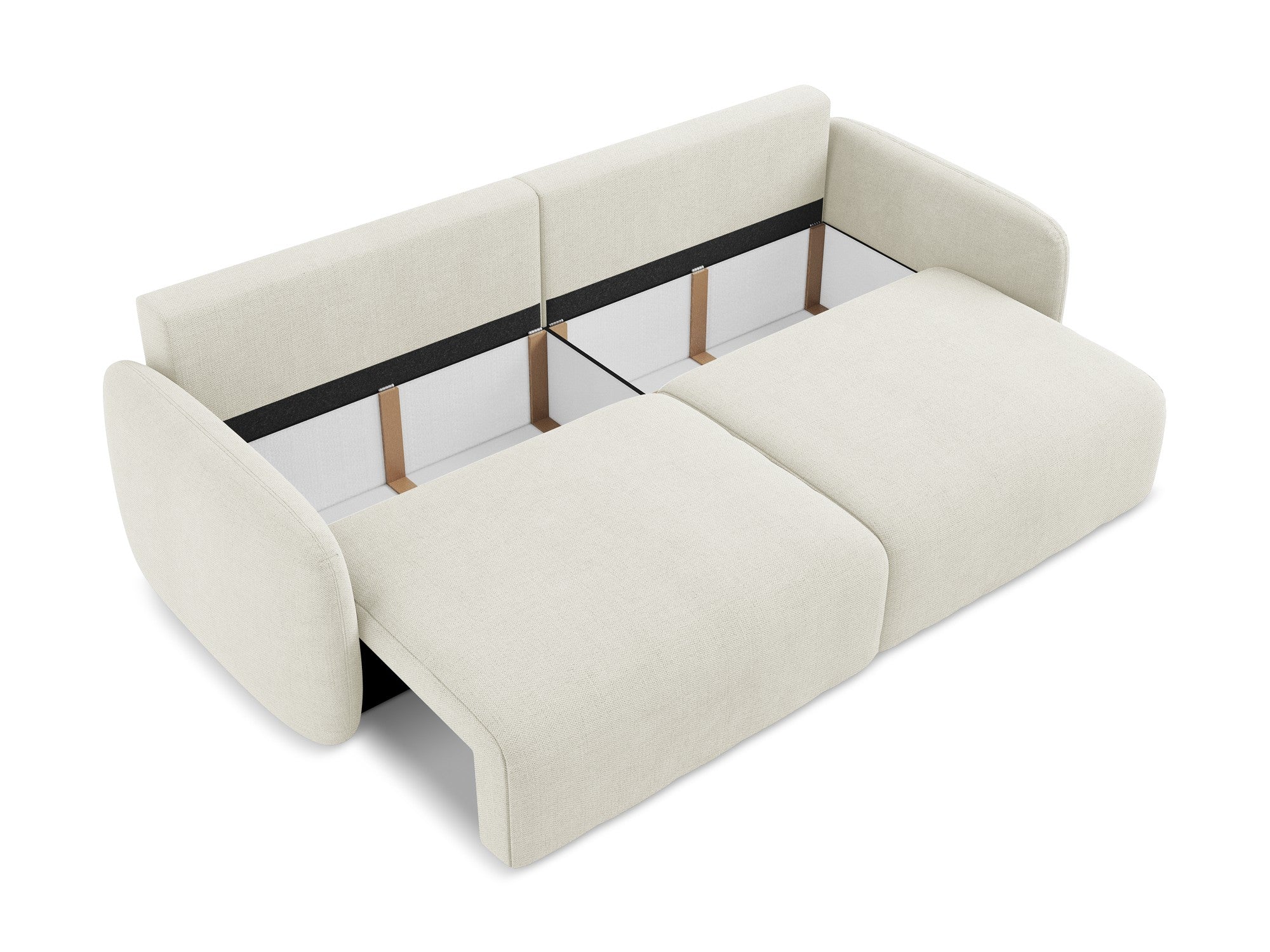 Sofa 3-Sitzer mit Schlaffunktion KALENA beige