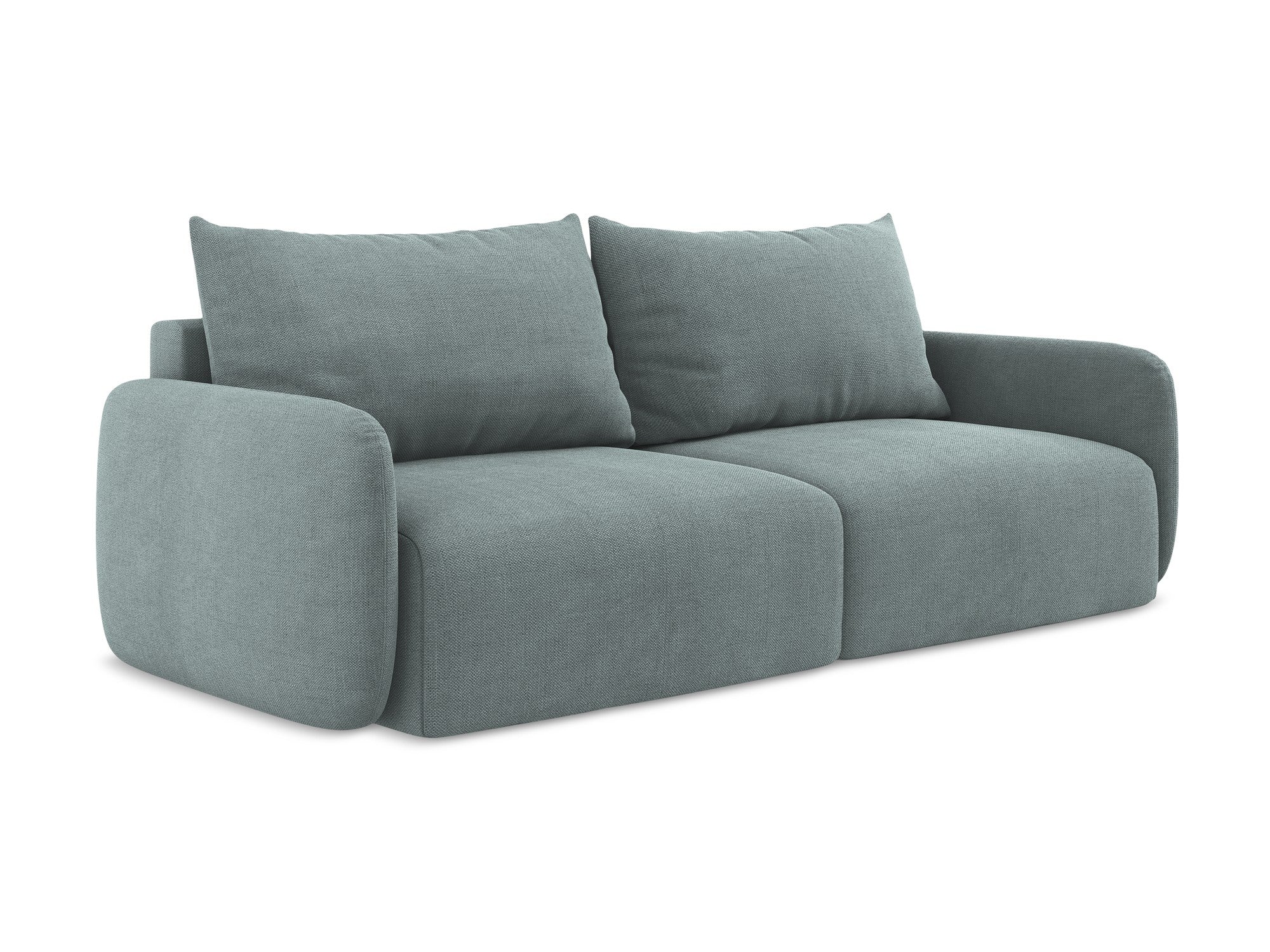 3-Seater Sofa with Sleeping Function KALENA Denim Blue