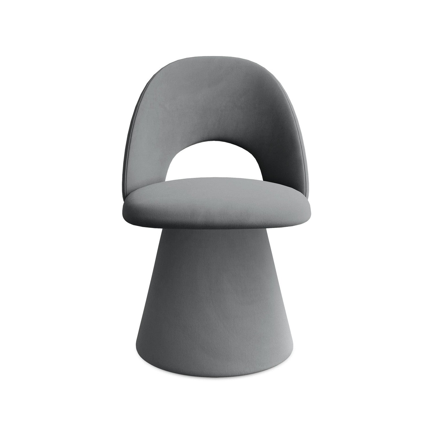 Velvet Chair KALO Steel Gray