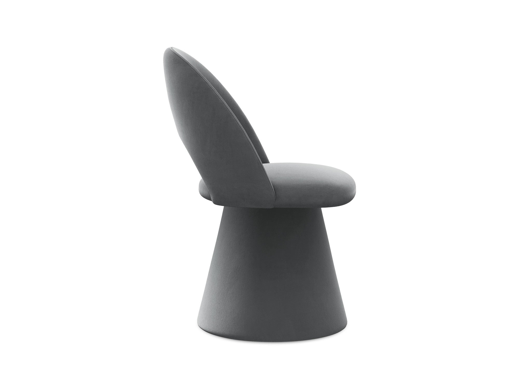 Velvet Chair KALO Steel Gray