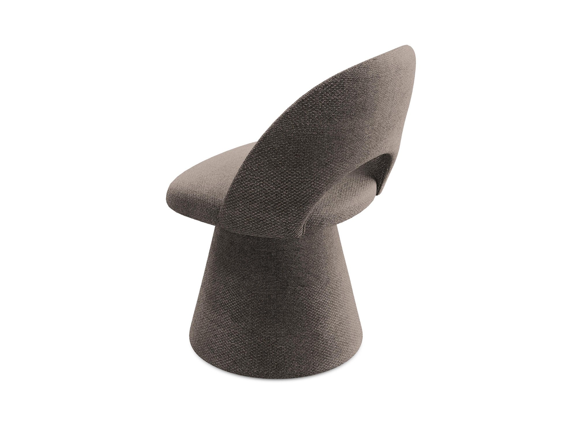 Stuhl KALO schokoladenfarbener Boucle