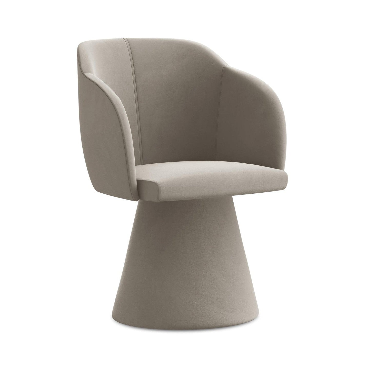 Samtstuhl KANOA taupe