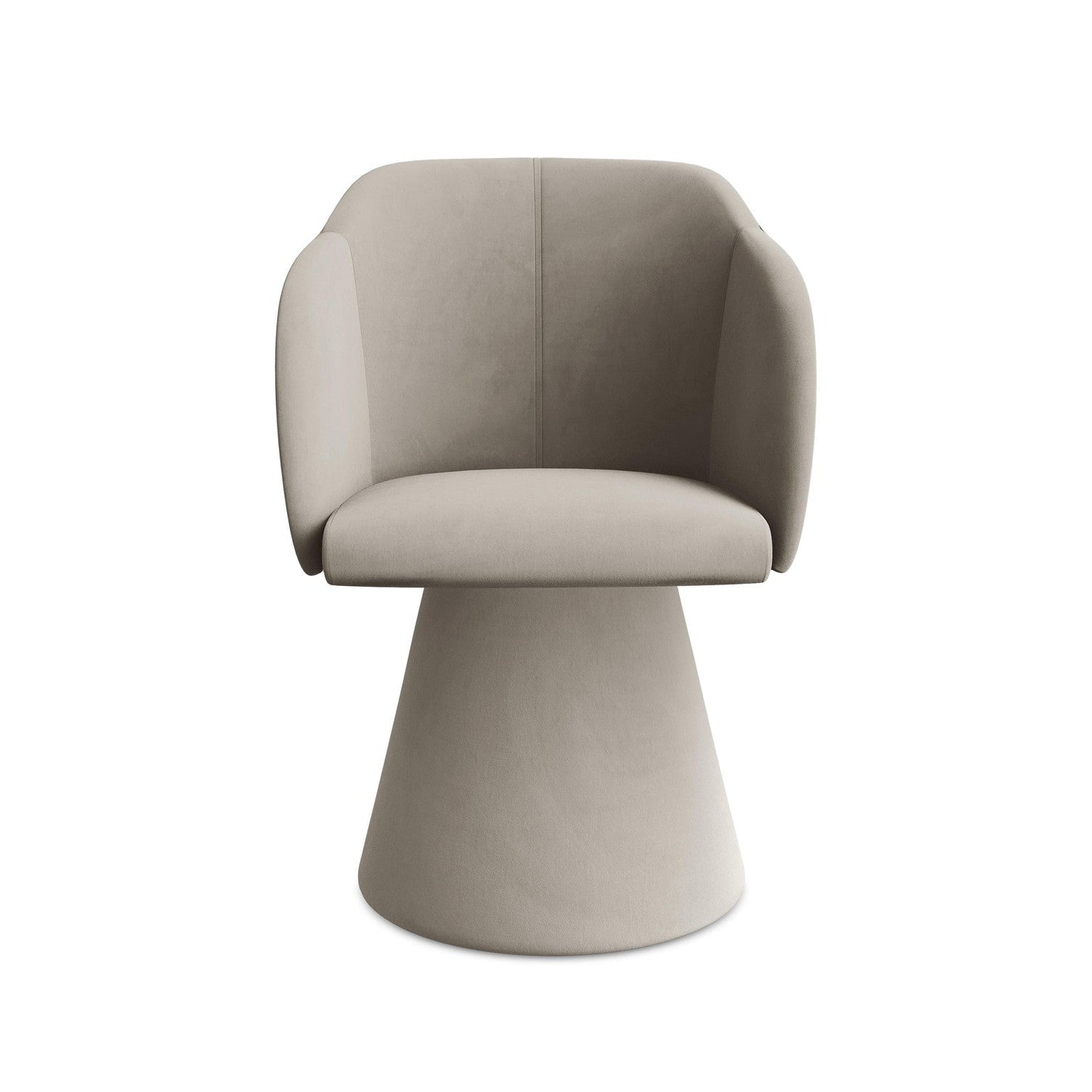 Samtstuhl KANOA taupe