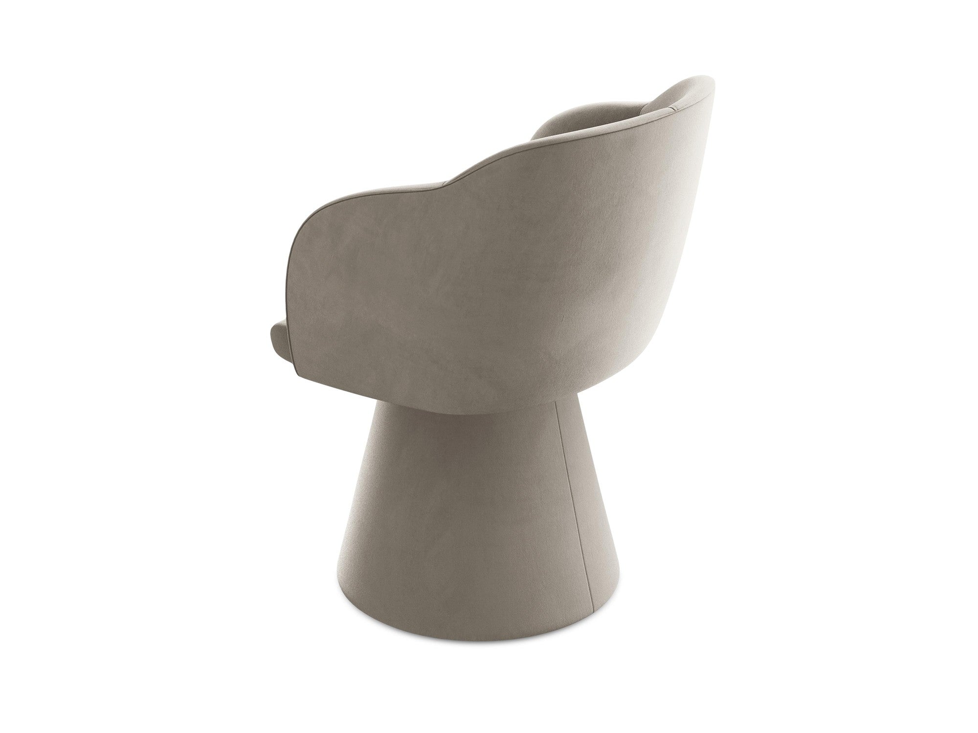 Samtstuhl KANOA taupe