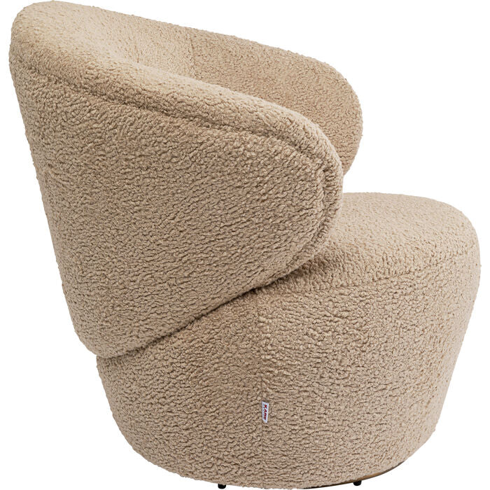 Carella Rotary Sessel beige Lamm
