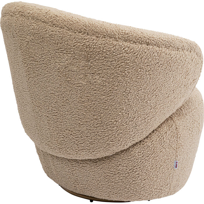 Carella Rotary Sessel beige Lamm