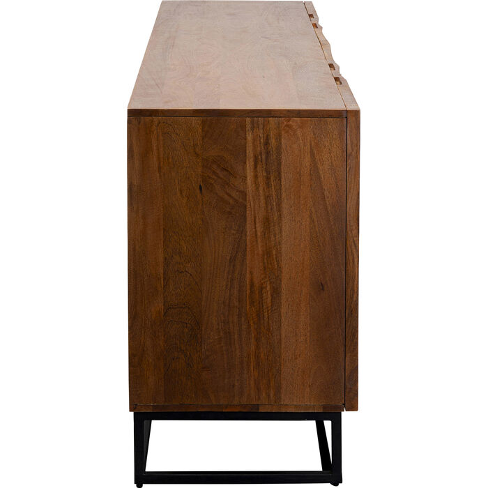 Madeira 4-Türer-Schublade mit schwarzem Holz