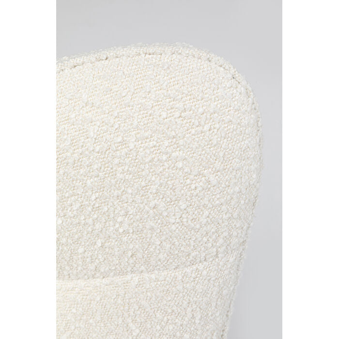 Oscar -Rotary -Sessel der Boucle -Creme