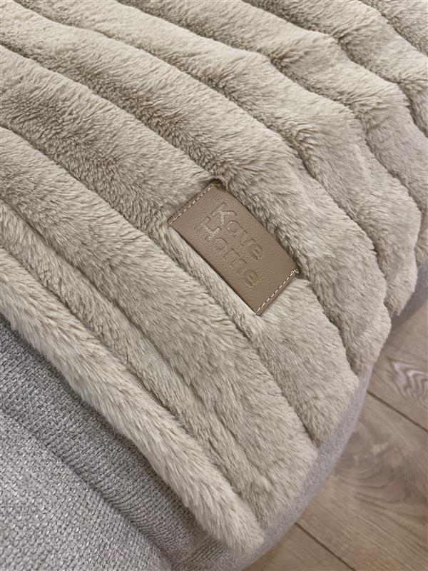 Koc aus Kunstfell Kave Home beige - Ausstellungsstück