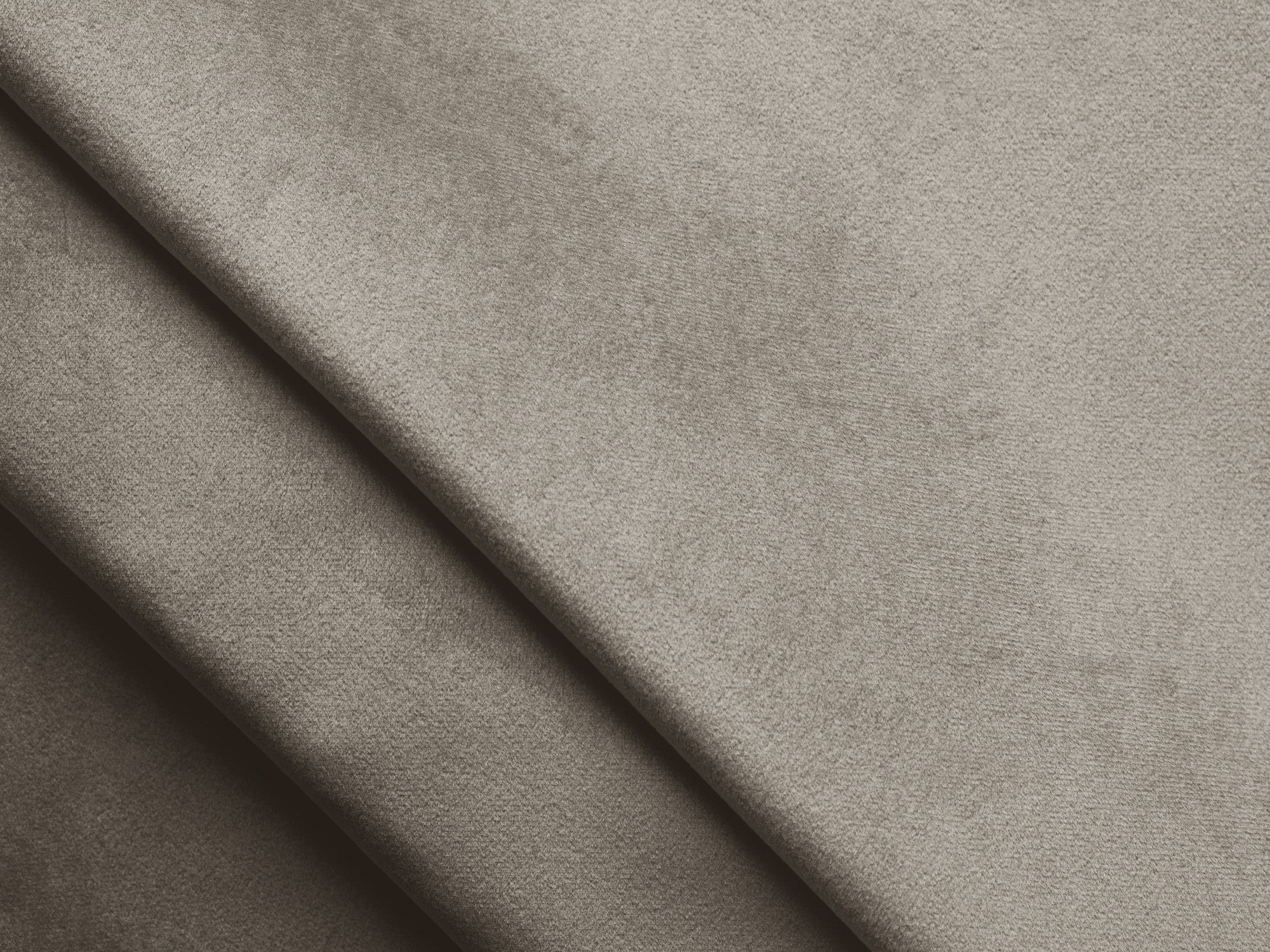 Samt-Ecksofa links mit Schlaffunktion KONA taupe