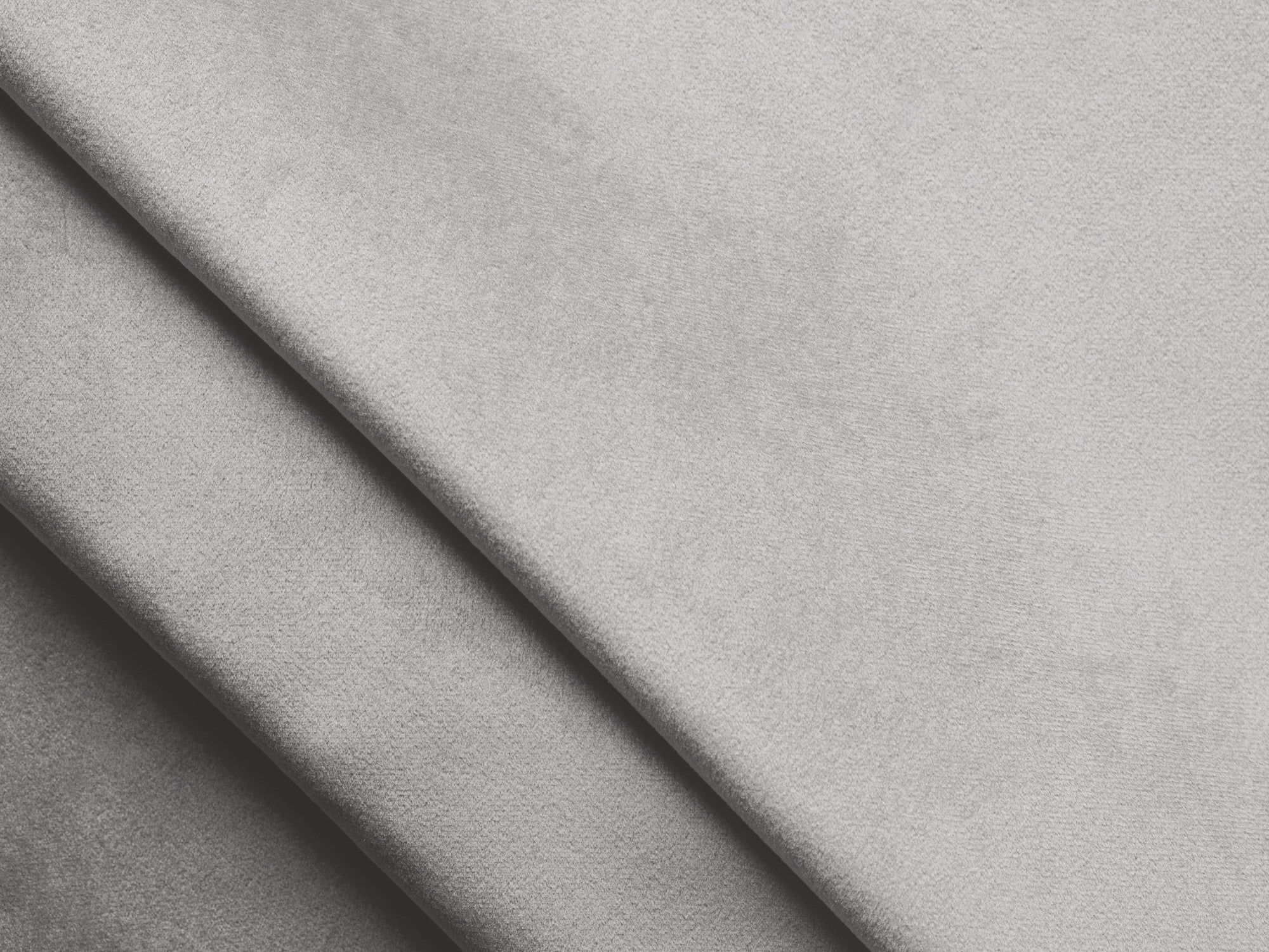 Samt-Ecksofa links mit Schlaffunktion KONA silbergrau