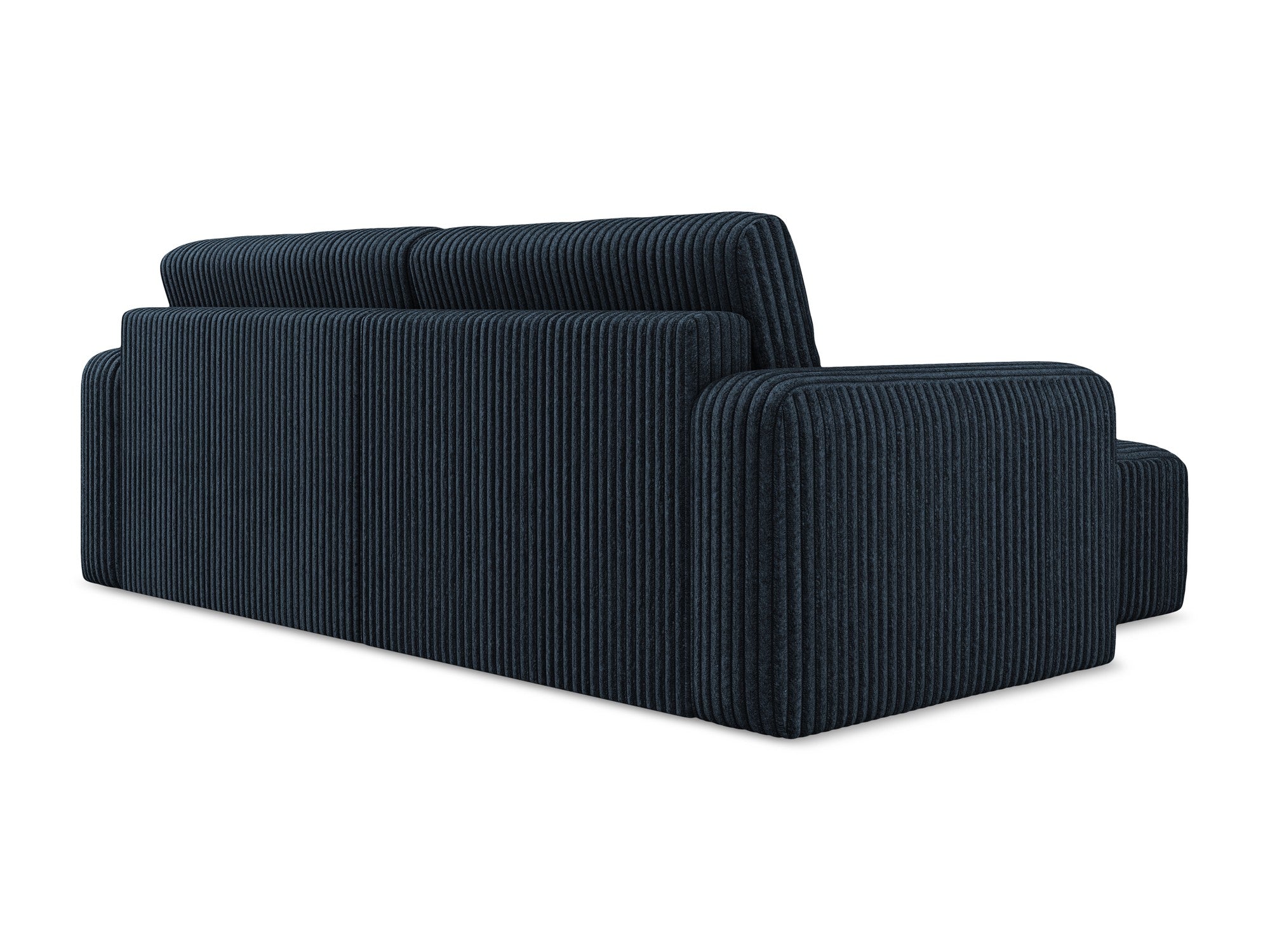 Left-sided corner sofa bed KONA royal blue corduroy