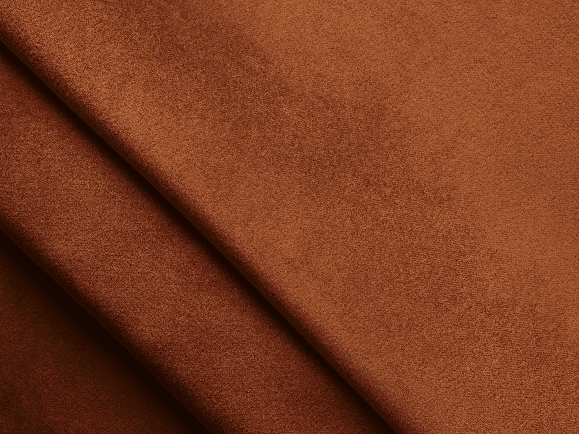 Velvet Corner Sofa Right Side with Sleeping Function KONA Terracotta
