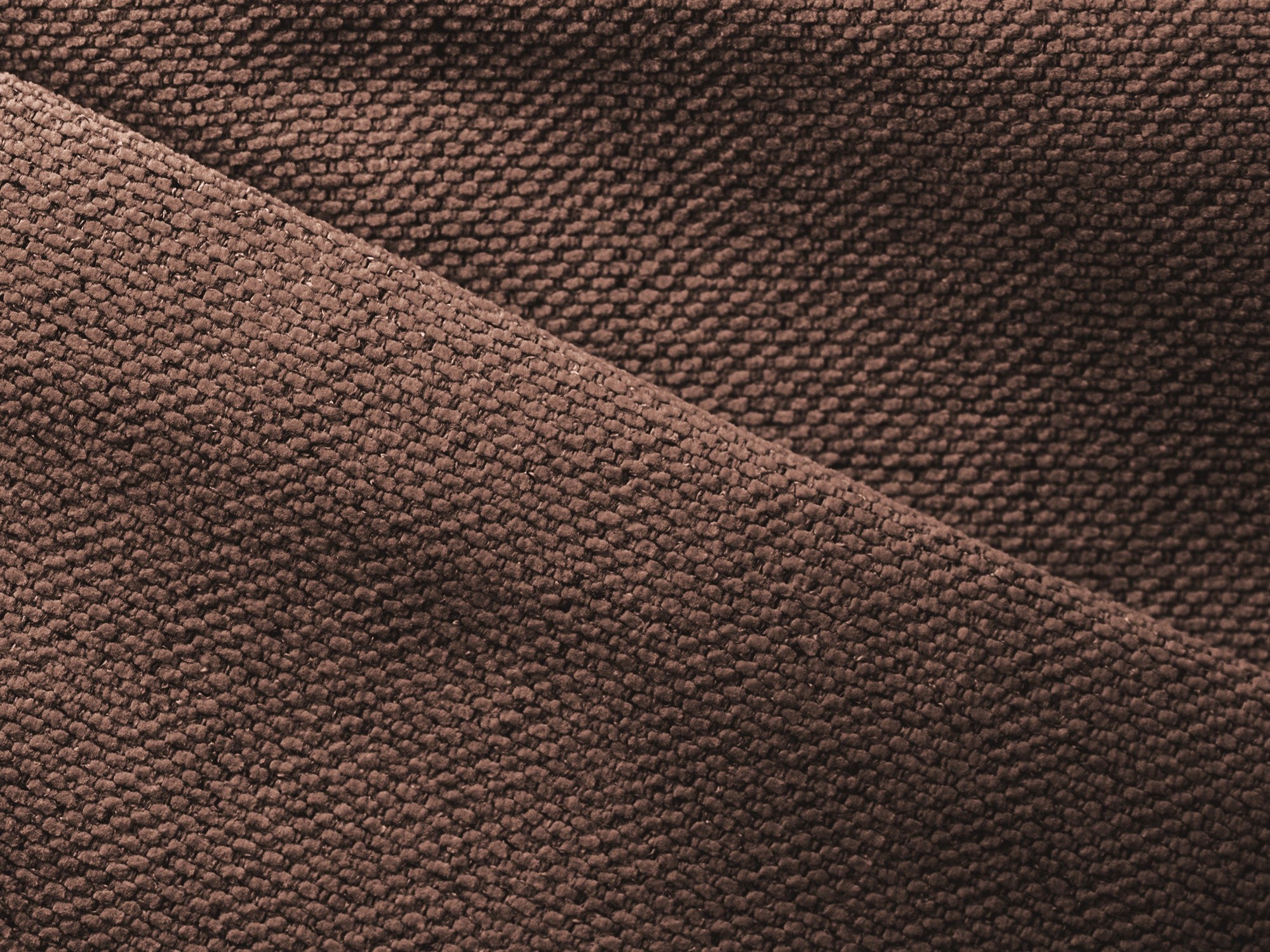 Right-sided corner sofa bed KONA in muted pink