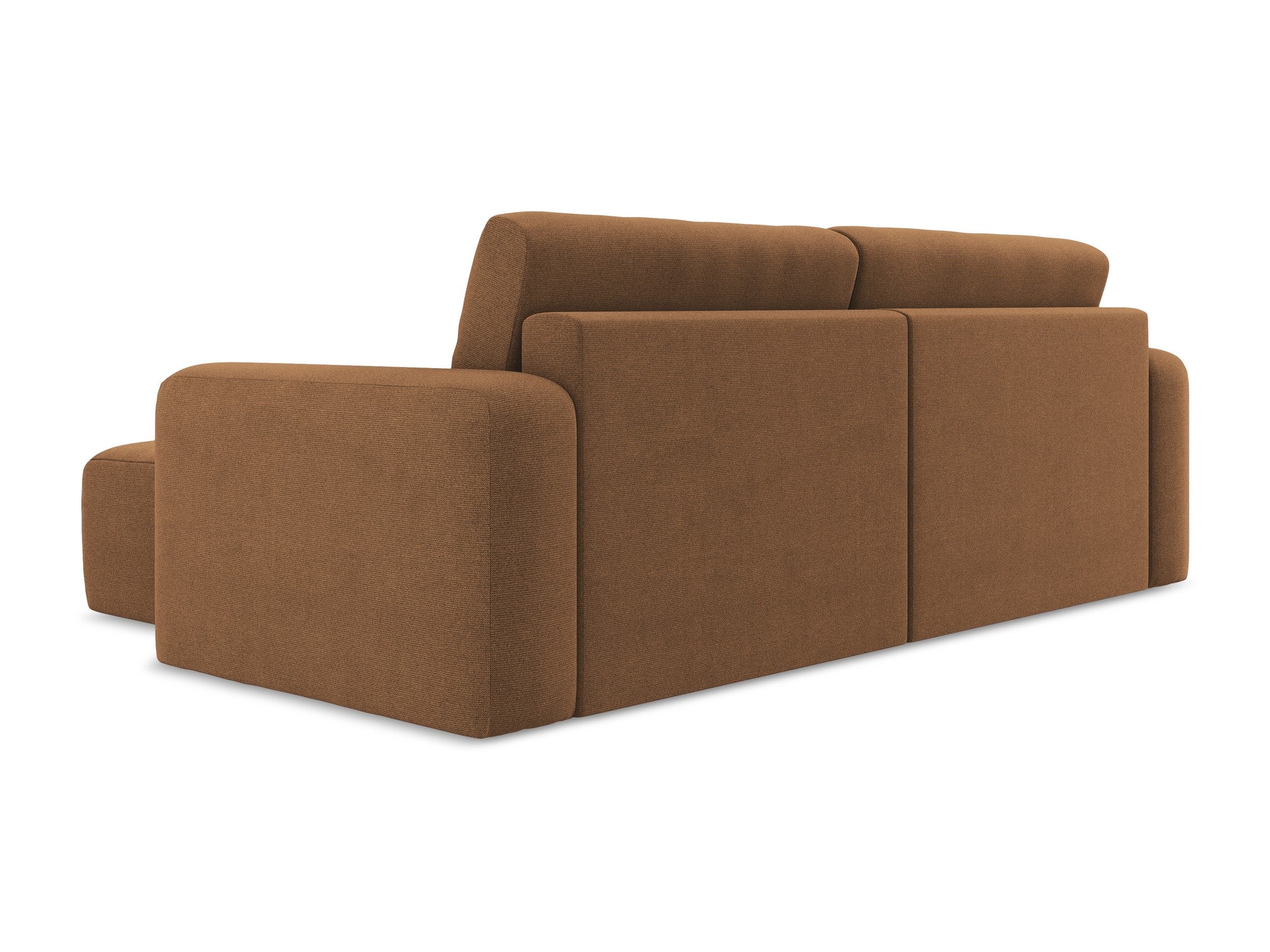 Right-sided corner sofa bed KONA terracotta
