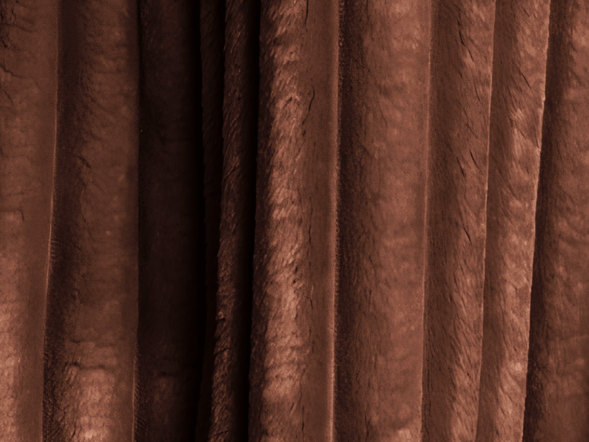 Right-facing corner sofa bed KONA terracotta corduroy