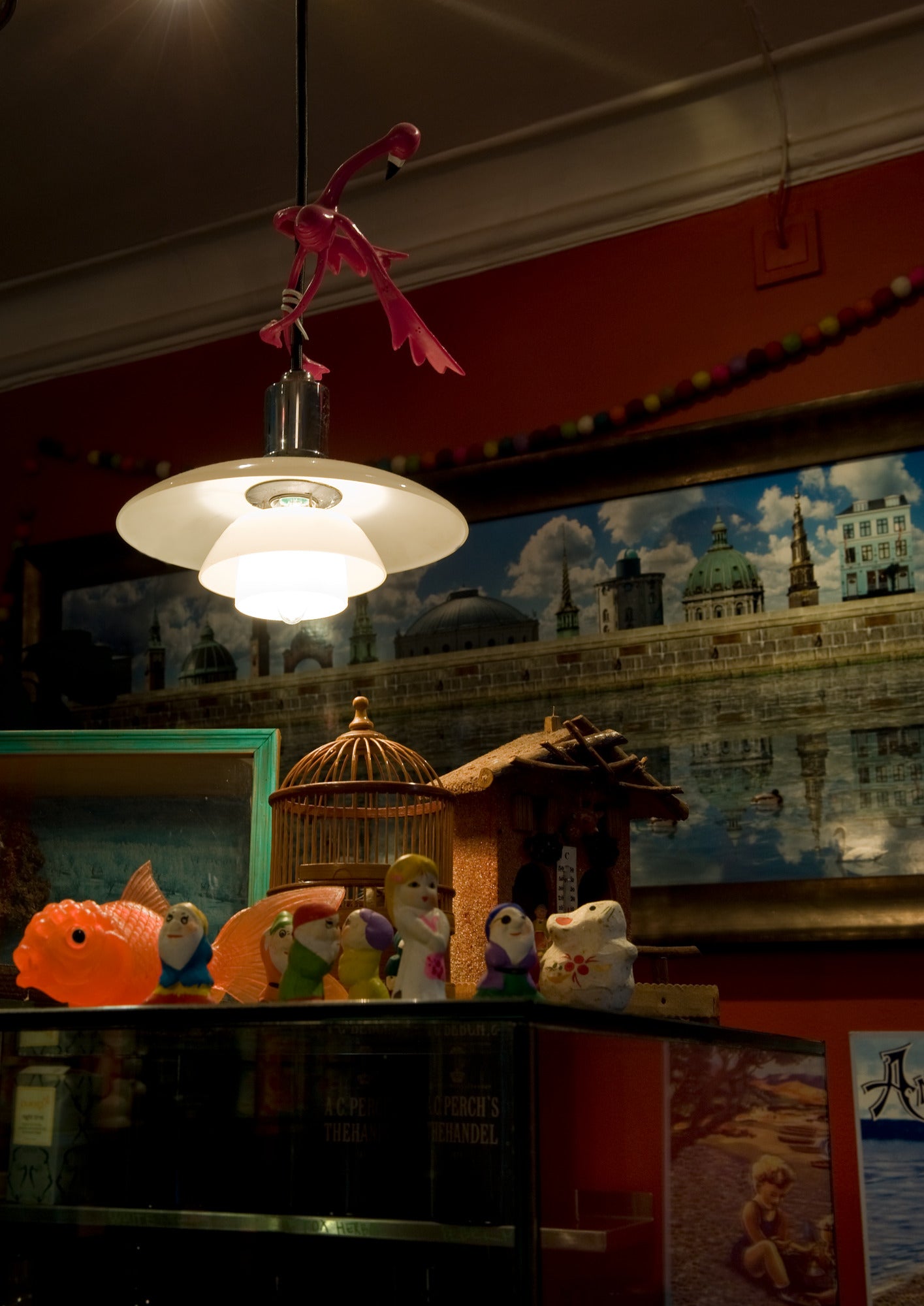 Pendelleuchte PH 2/1 weiß mit verchromter Oberfläche