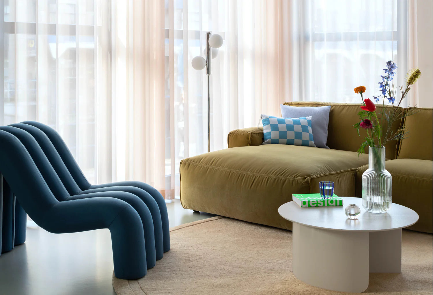 Stehlampe KAKTEE beige