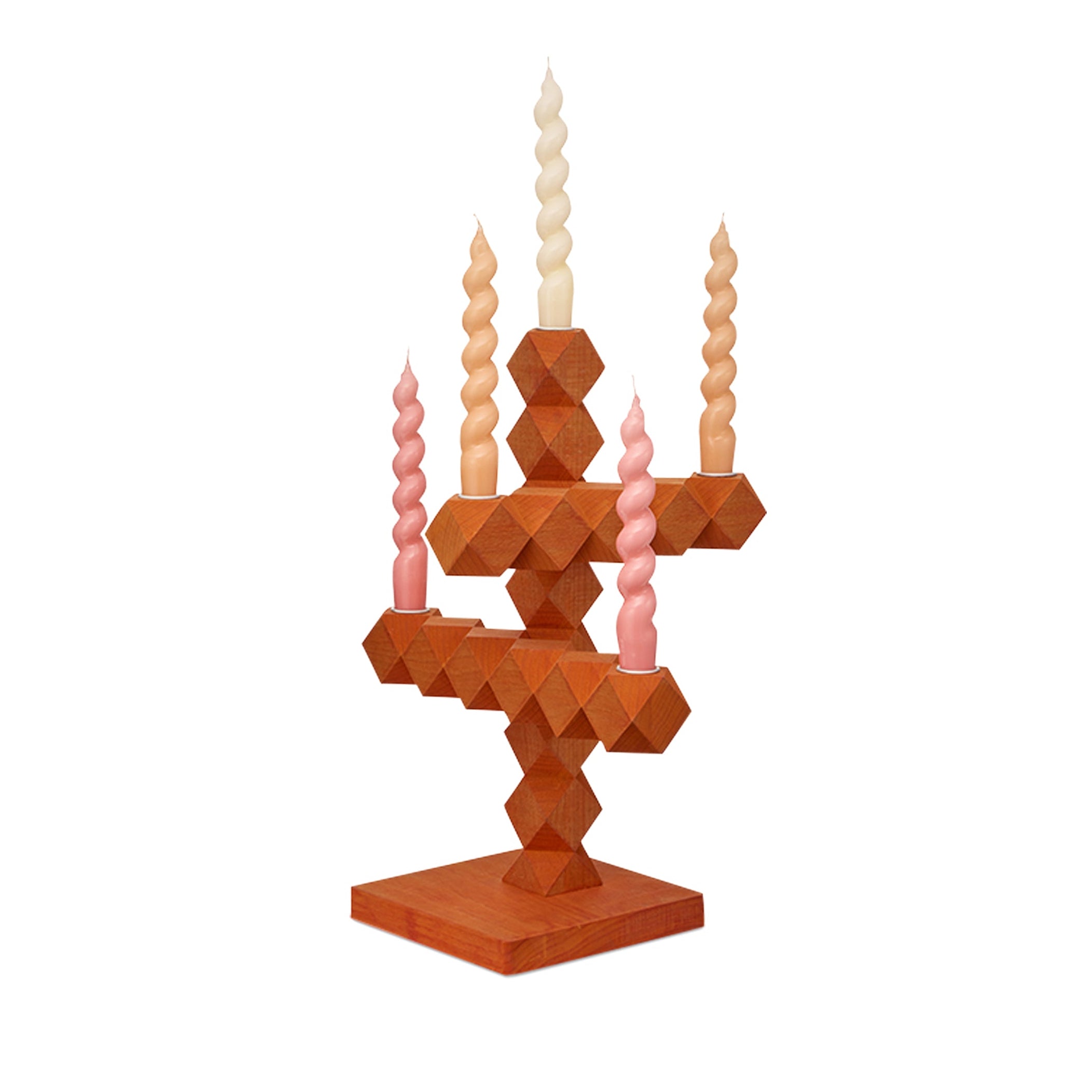 CLEAN CUT Candle Holder Orange