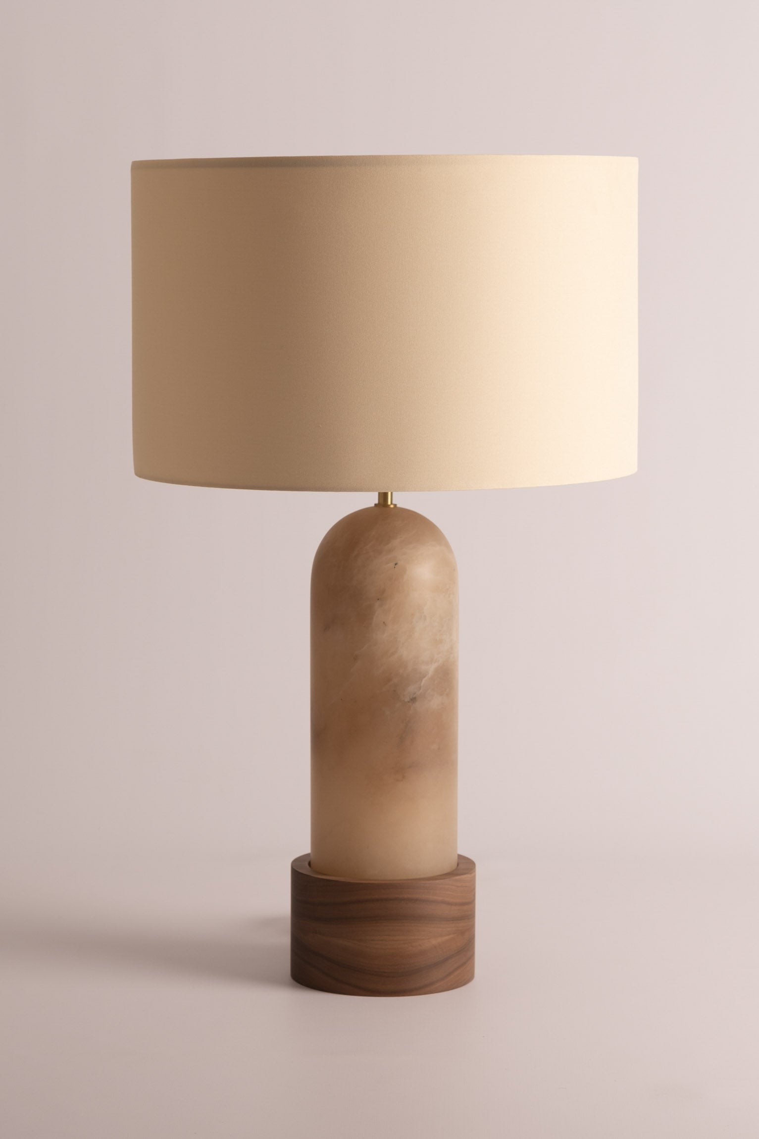PURA KELO Table Lamp Dark Beige Alabaster