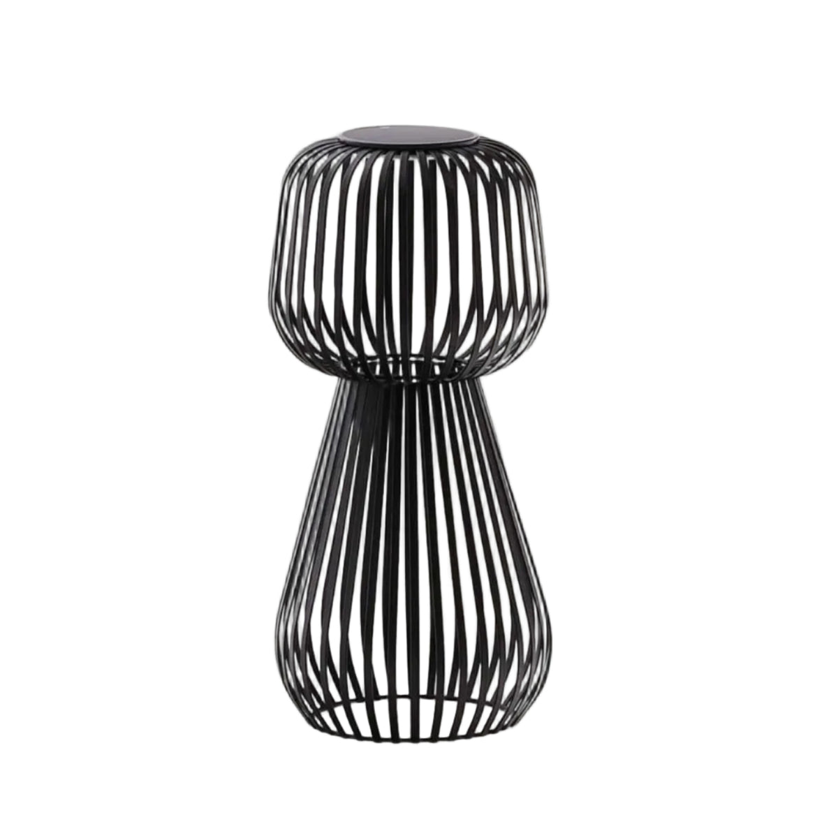 Lampa stołowa ogrodowa solarna REIBA czarny metal – Kave Home