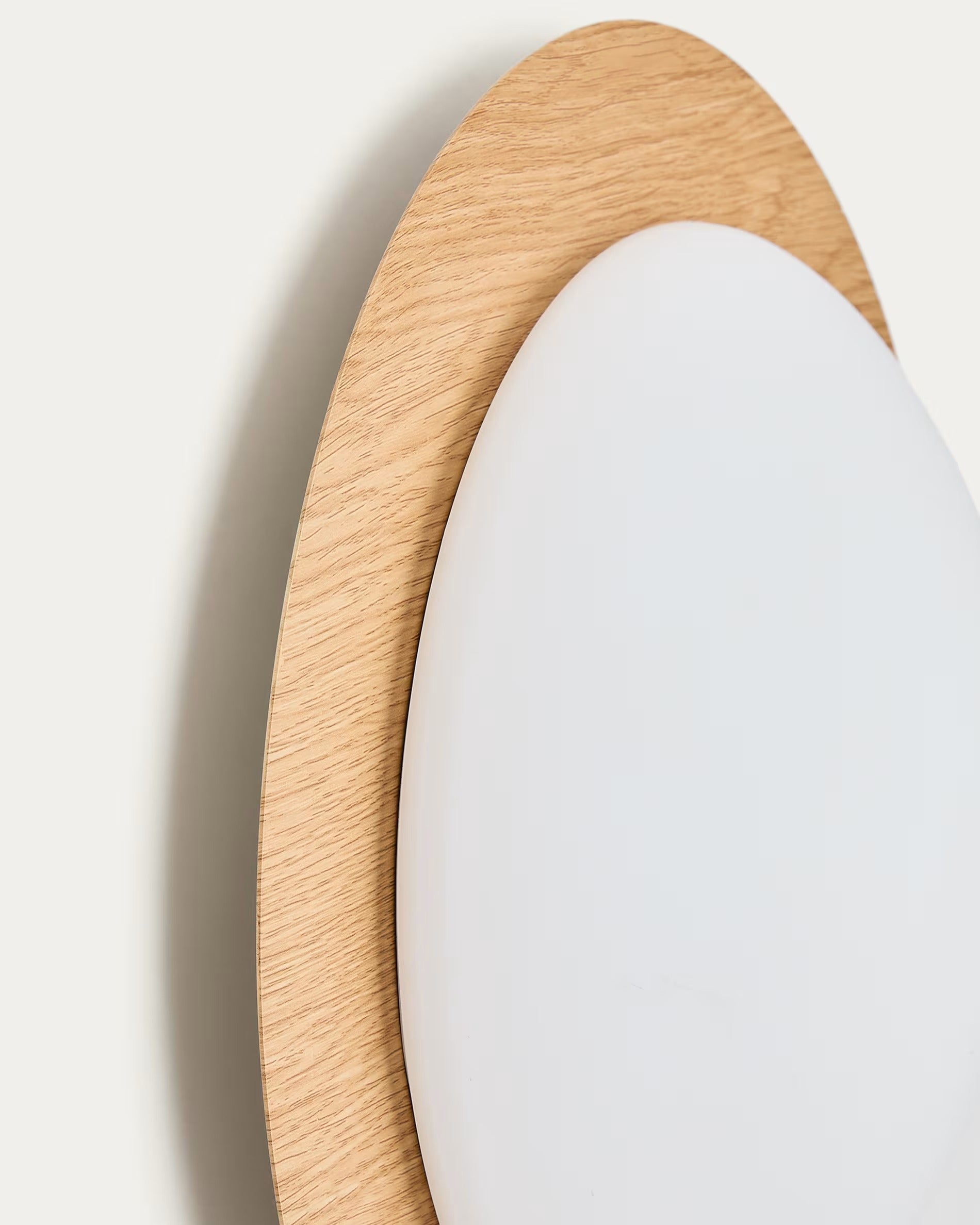 Plafon NOVAE hellbraun Stahl mit Holzoptik