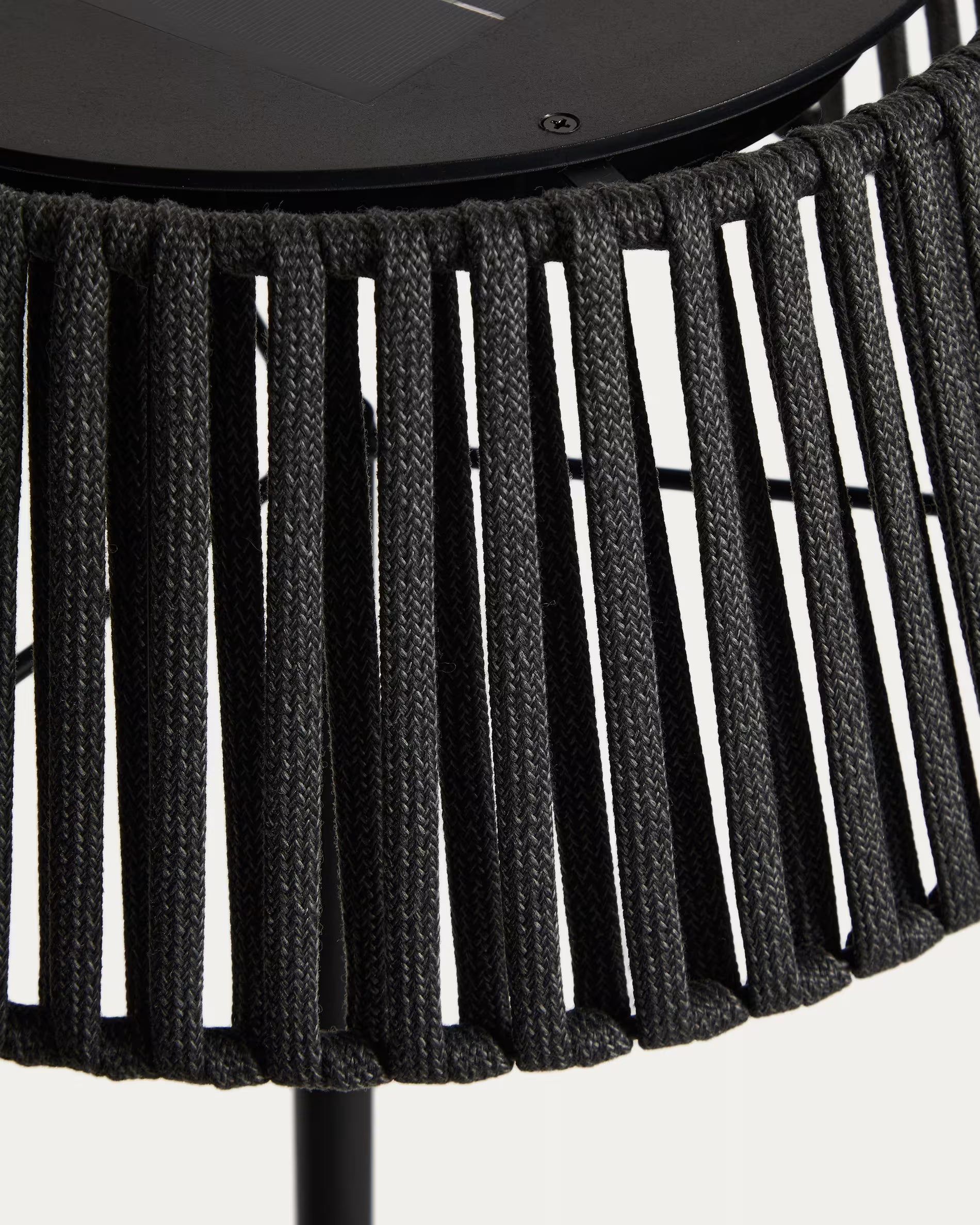 ALDET Black Solar Floor Garden Lamp