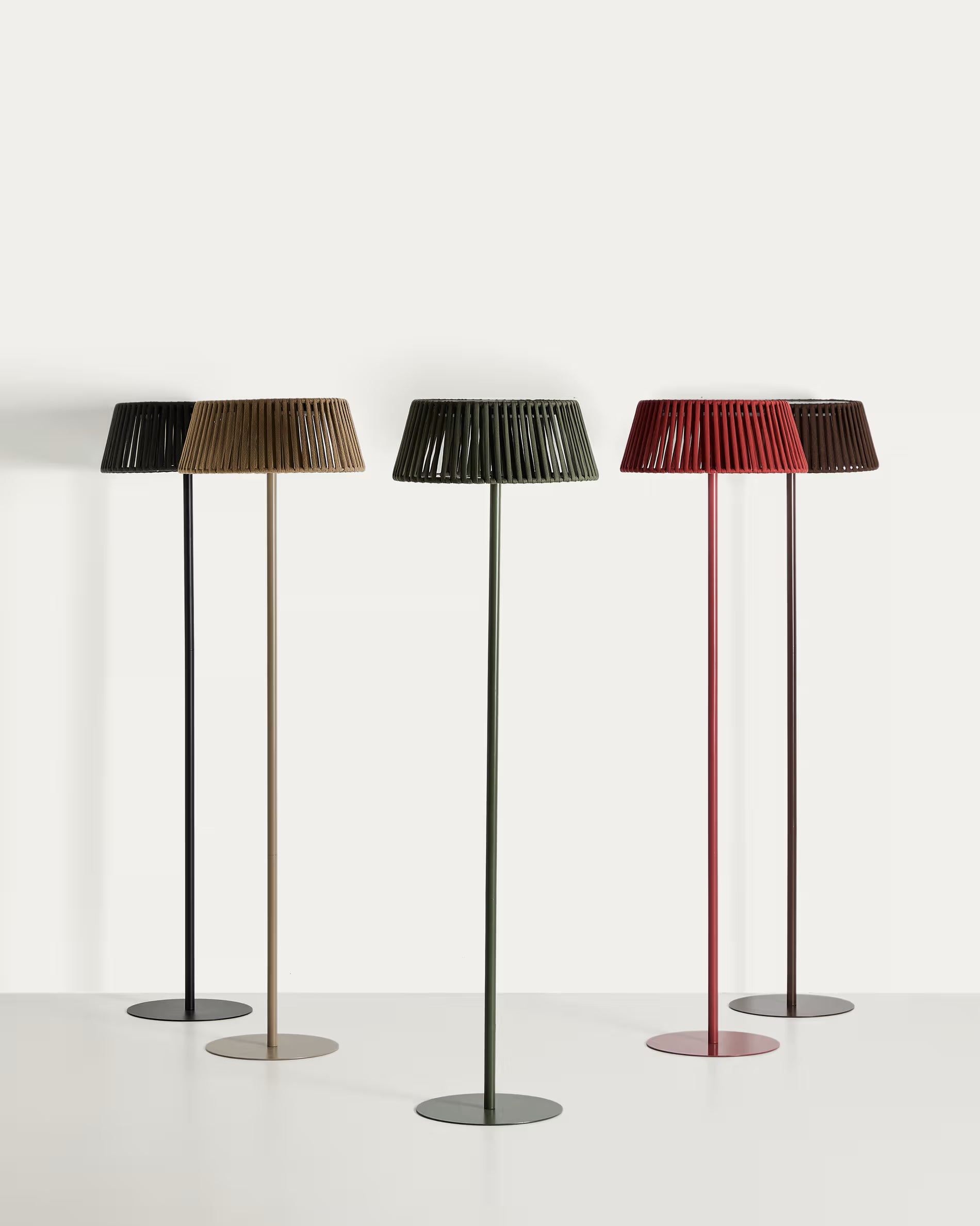 ALDET Black Solar Floor Garden Lamp