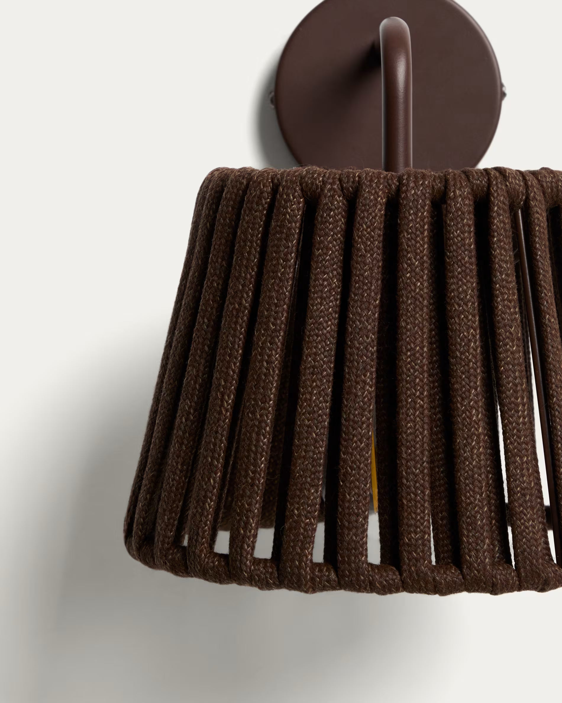 Wand-Solar-Gartenlampe ALDET braun