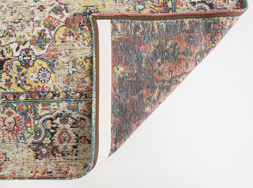 Bakthiari rug Janissery Multi brown-borde
