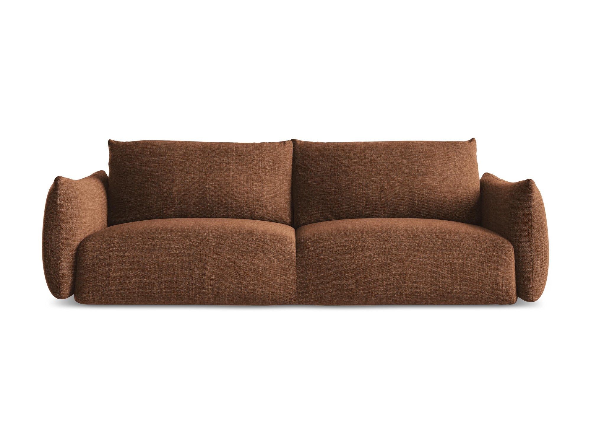 3-Seater Sofa with Sleeping Function LEILA Terracotta