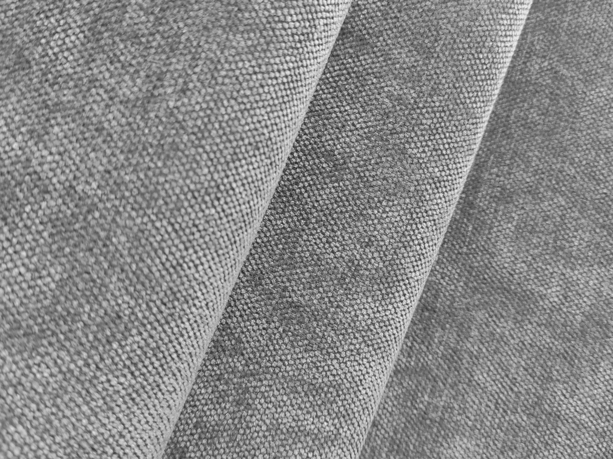 Sofa für 3 Personen mit Schlaf-Funktion LOHI hellgrau Chenille