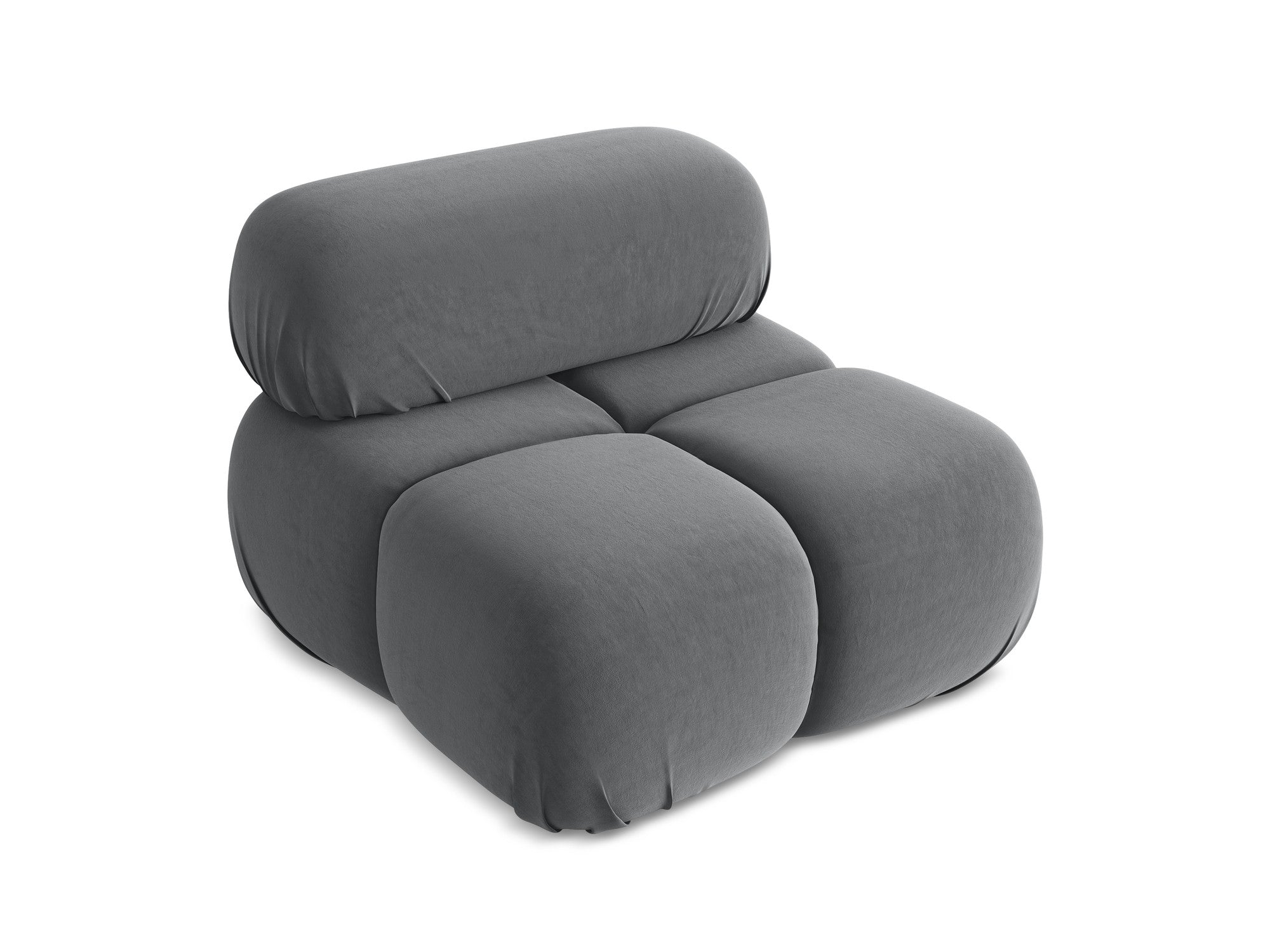 Sessel / Samtmodul LOKUA stahlgrau