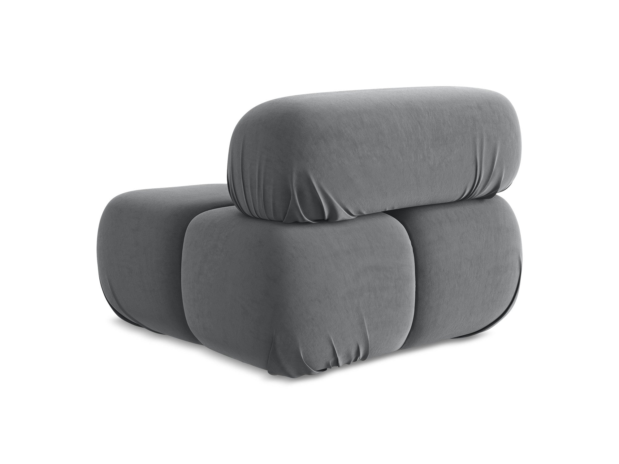 Sessel / Samtmodul LOKUA stahlgrau