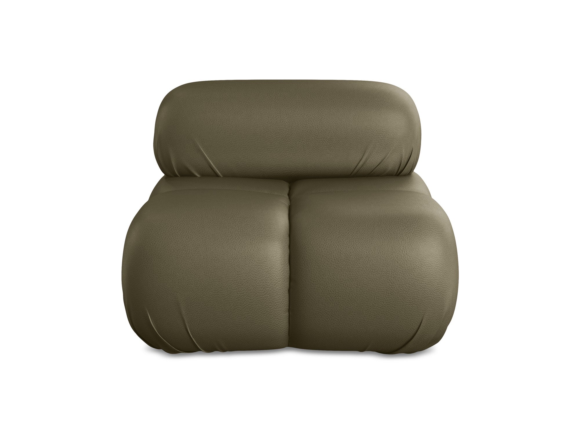 Armchair / module LOKUA olive ecological leather