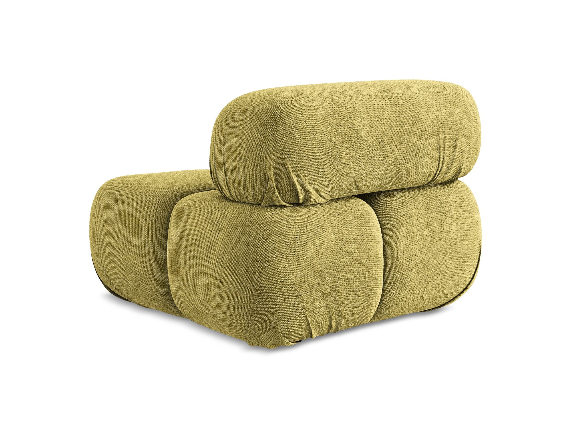 Sessel / Modul LOKUA limonengrüner Chenille