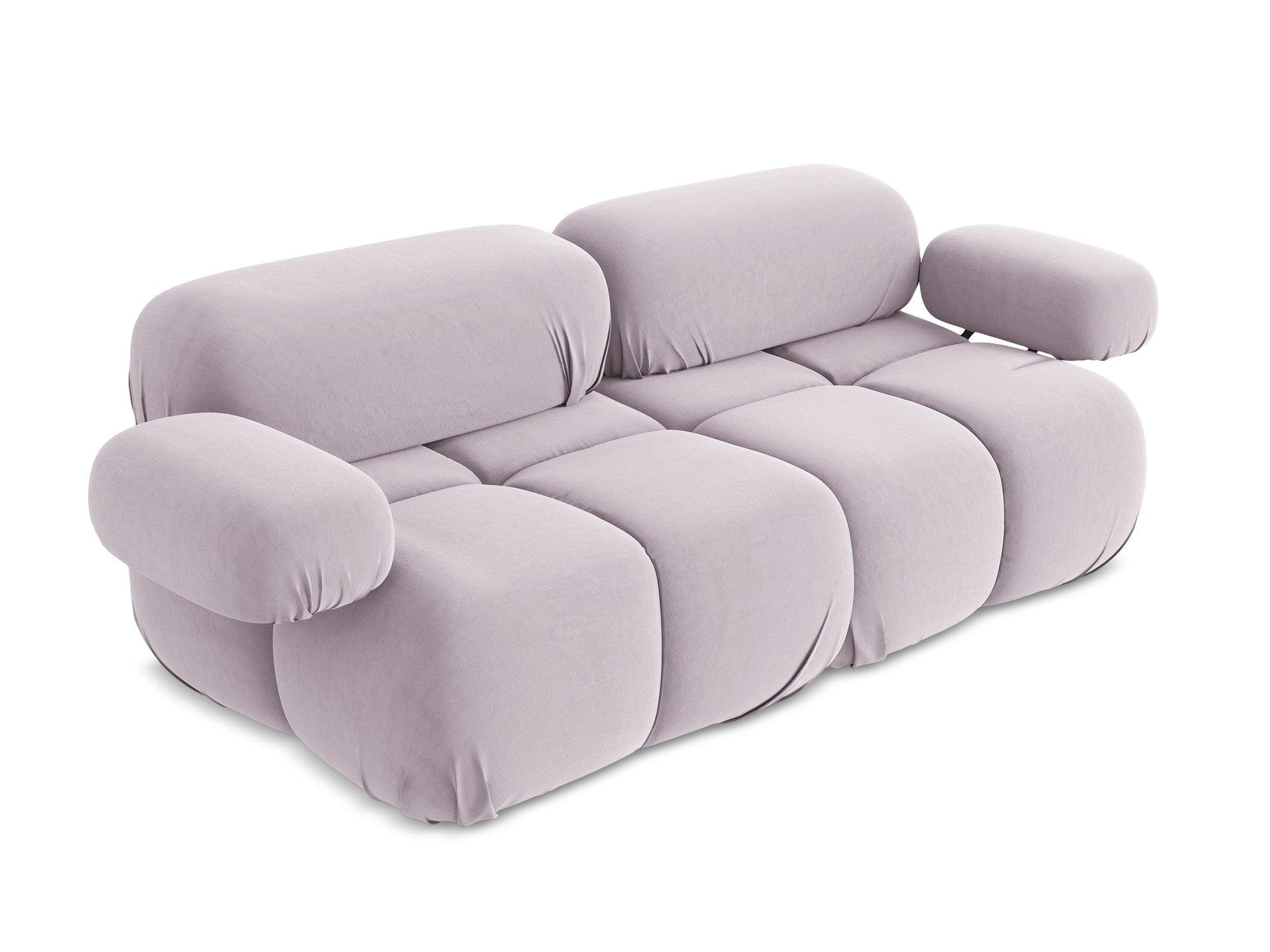 Lavender 2-Seater Velvet Modular Sofa LOKUA