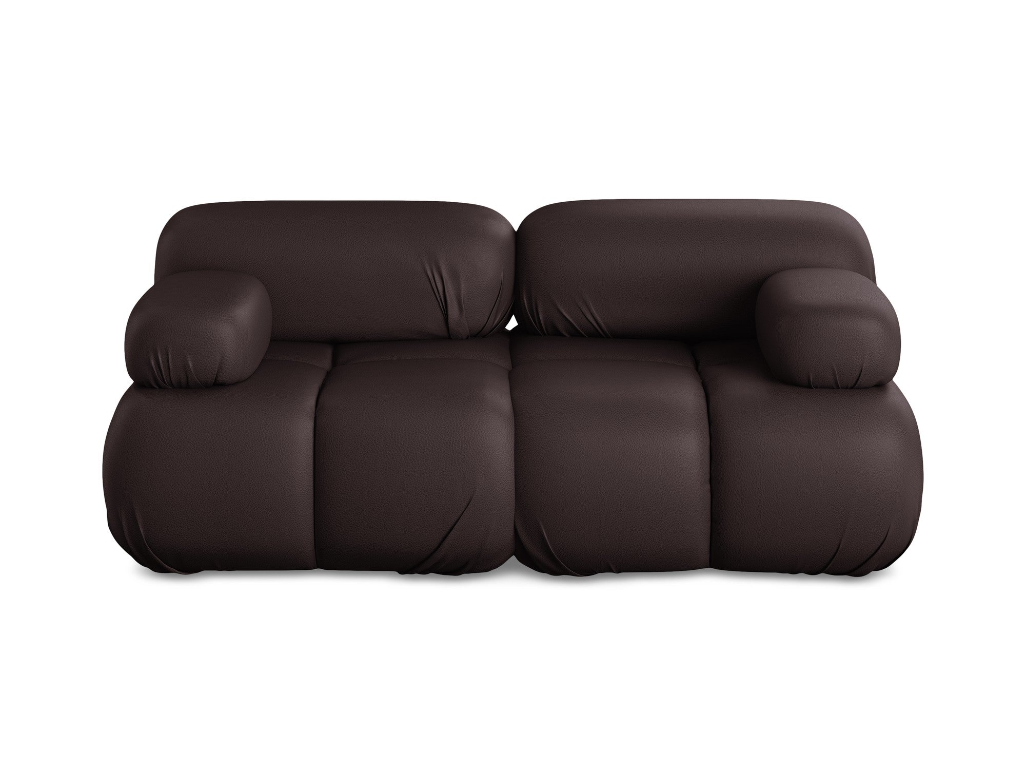 Modular 2-Seater Sofa LOKUA Plum Eco-Leather