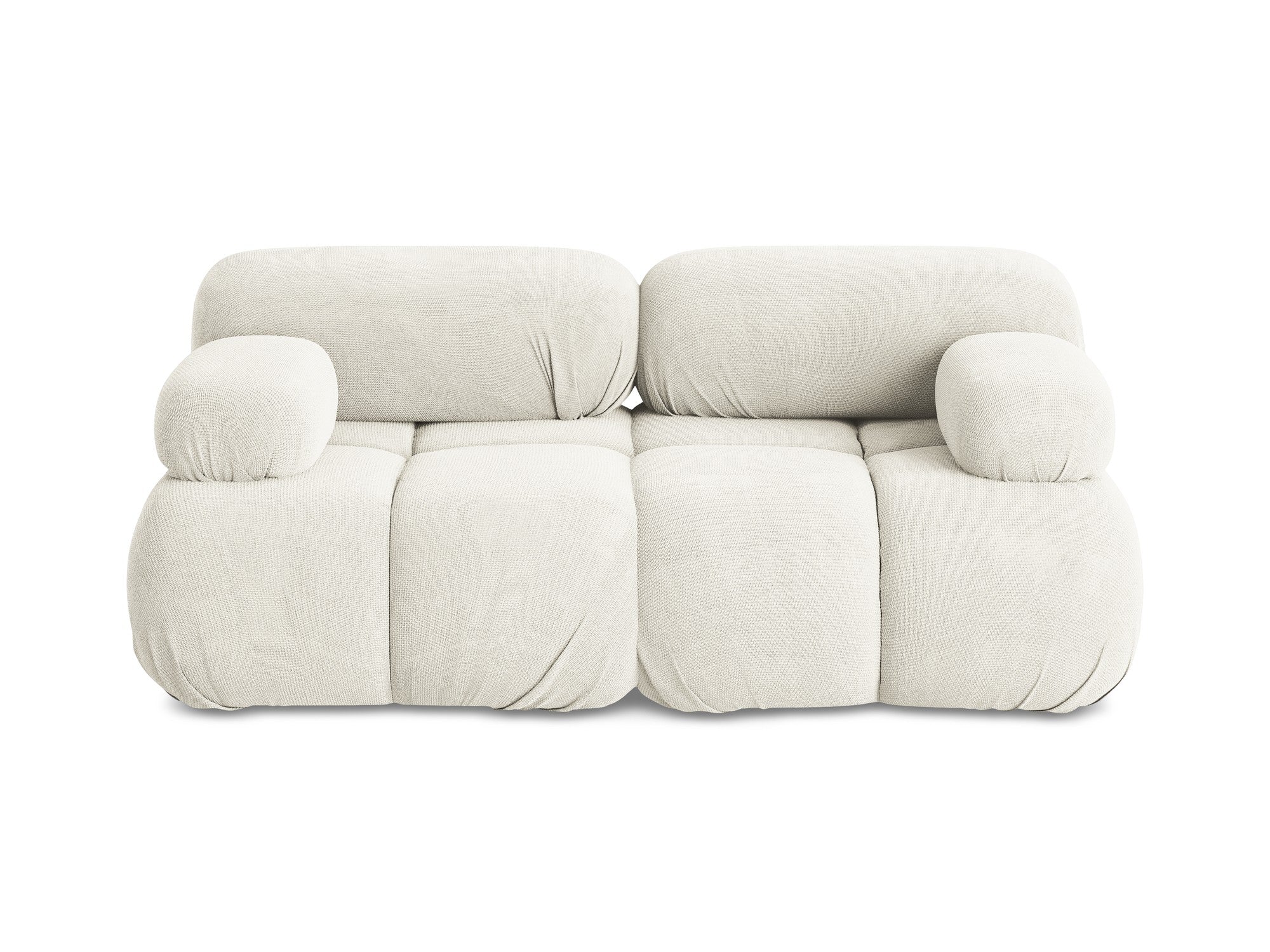 Modulares 2-Sitzer-Sofa LOKUA weißes Chenille
