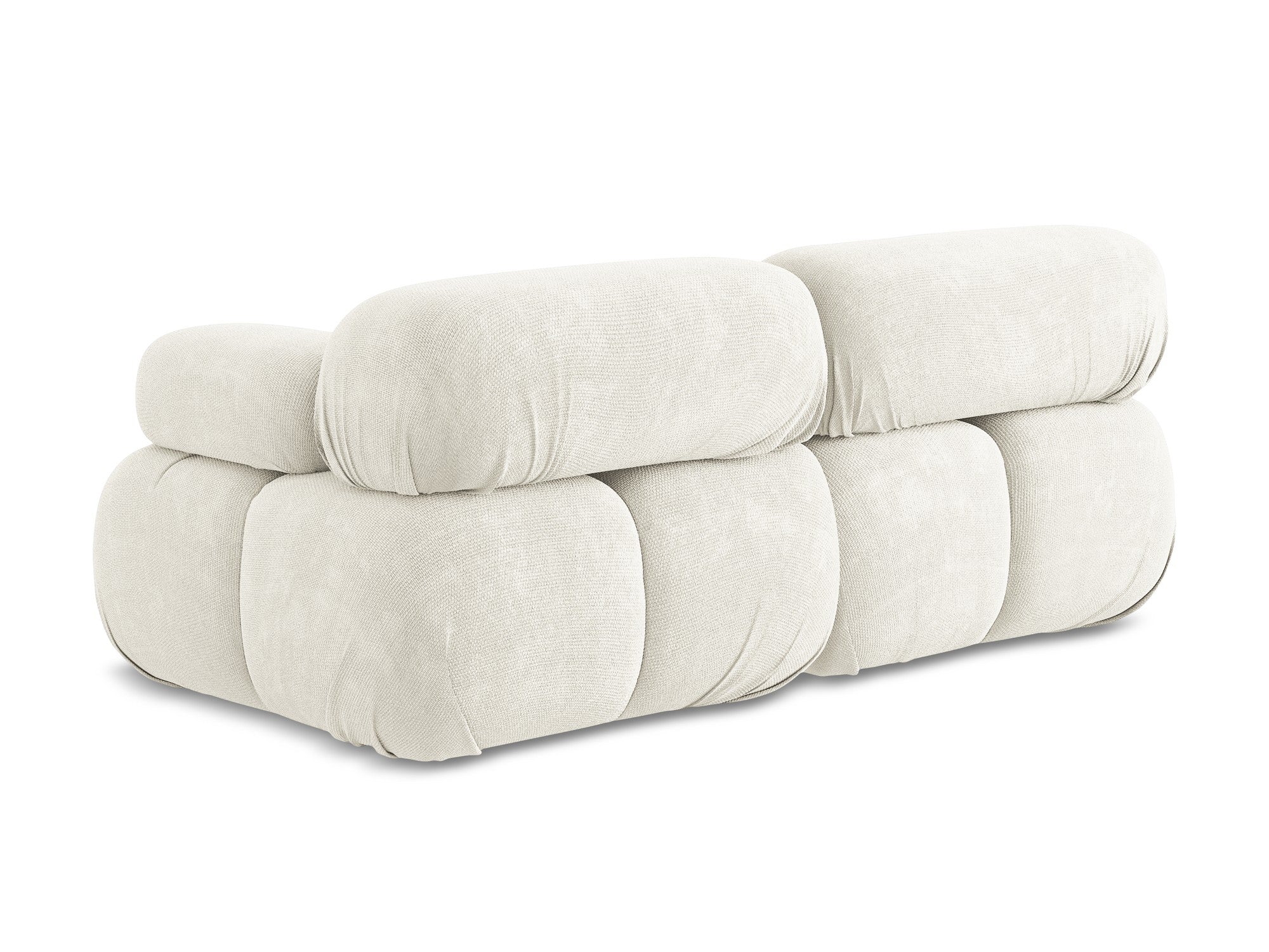 Modulares 2-Sitzer-Sofa LOKUA weißes Chenille