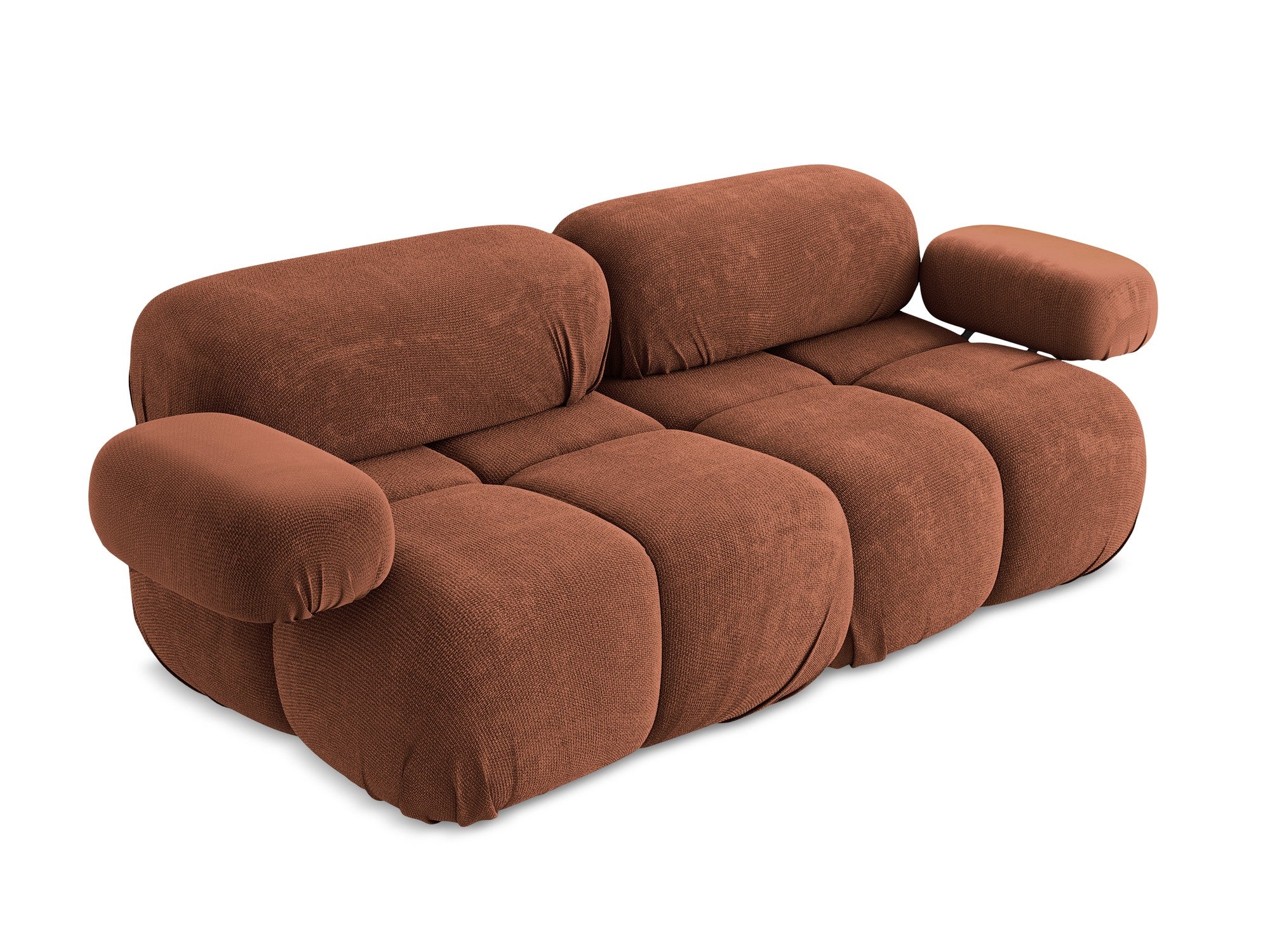 Modulares 2-Sitzer-Sofa LOKUA Terrakotta Chenille