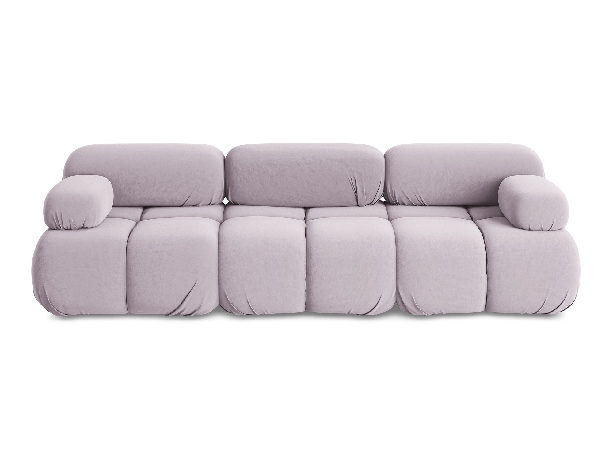 Lavender 3-Seater Velvet Modular Sofa LOKUA
