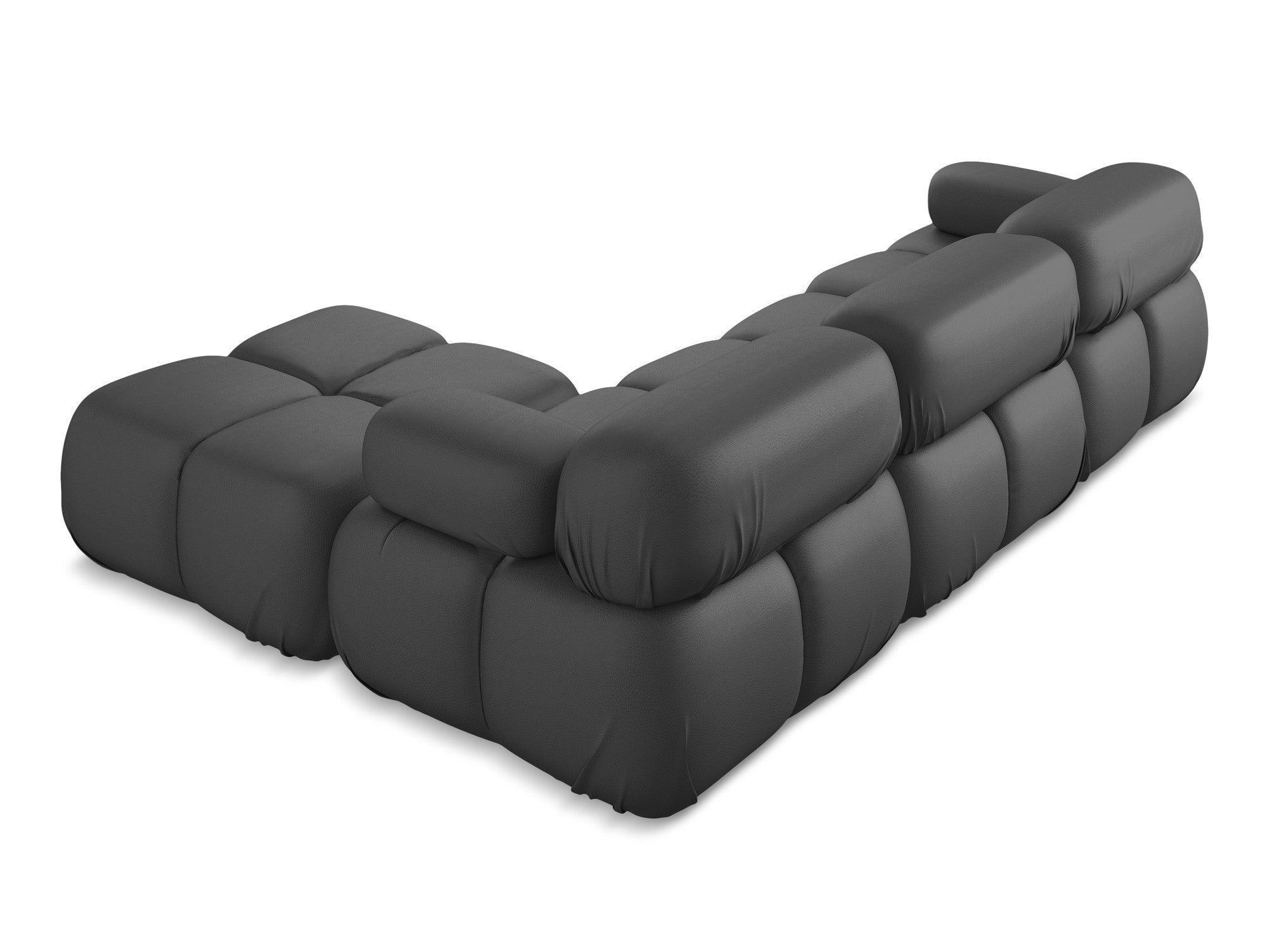 Modularer Ecksofa LOKUA grau Kunstleder