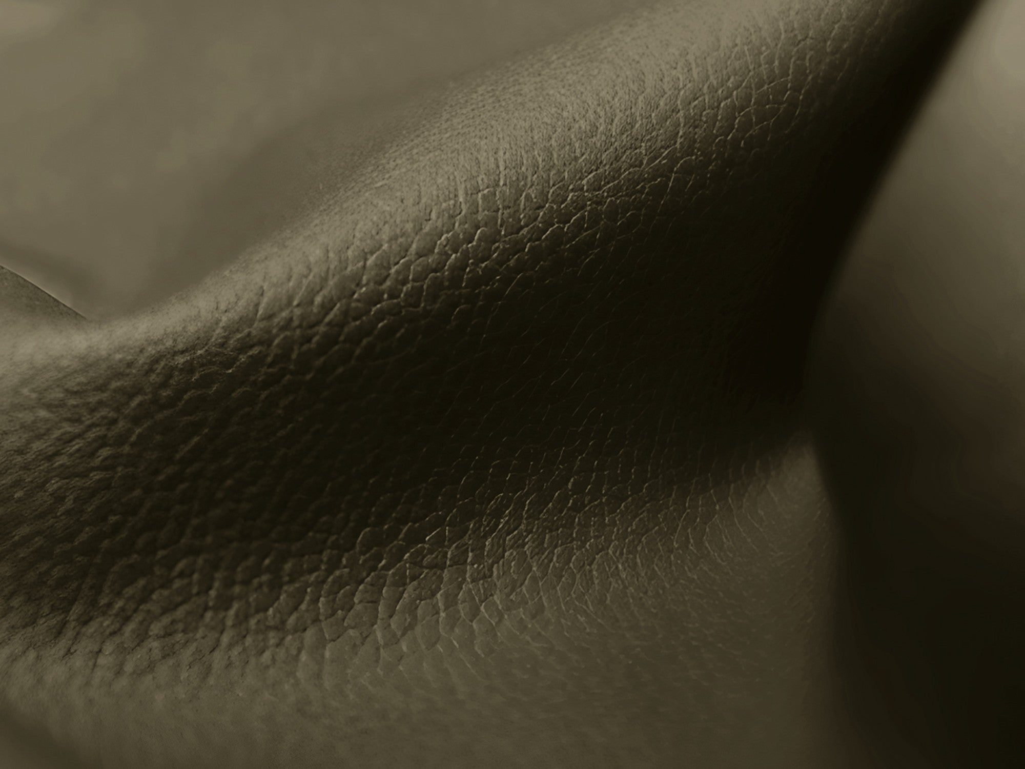 Modularer Ecksofa LOKUA in Olivgrün aus Kunstleder