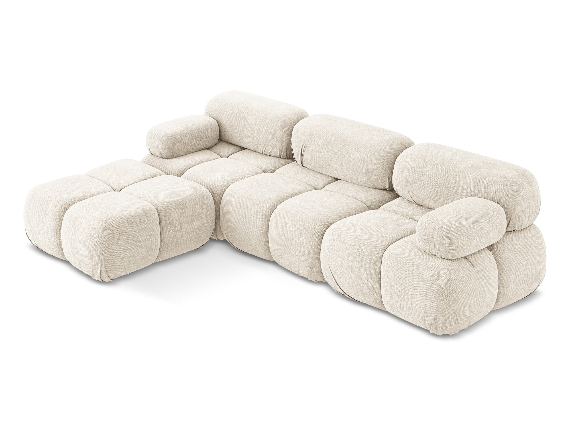 Universal modular corner sofa LOKUA light beige chenille