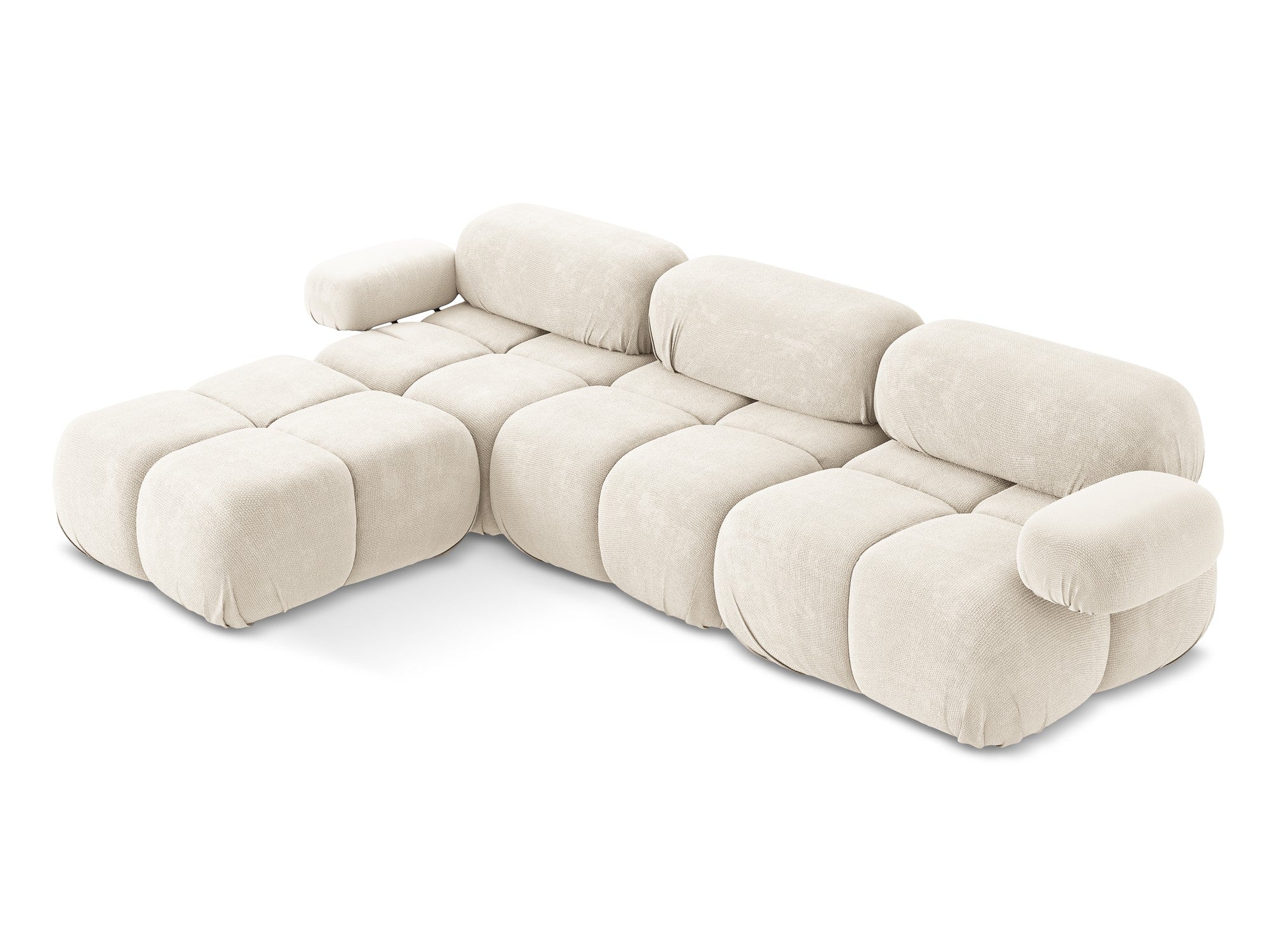 Universal modular corner sofa LOKUA light beige chenille