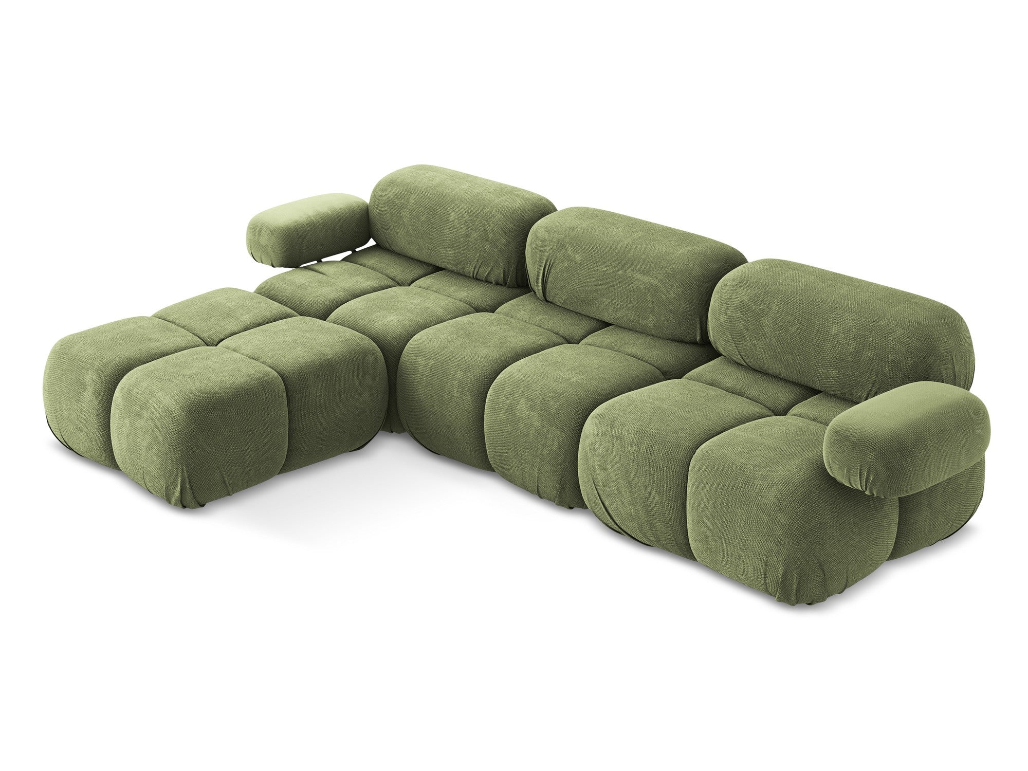 Modularer Universalecksofa LOKUA grün Chenille